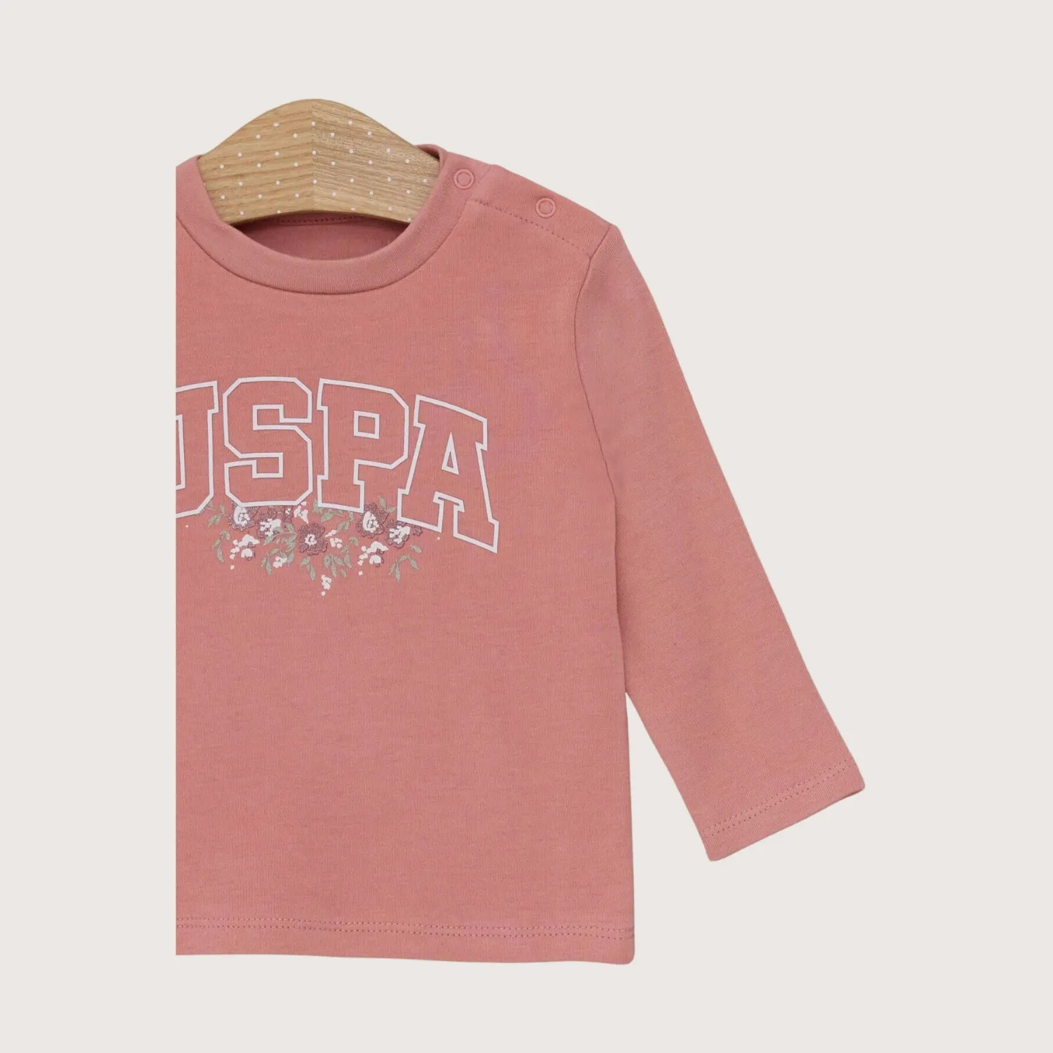 U.S. Polo 2li Takım Uzun Kol Retro Pembe