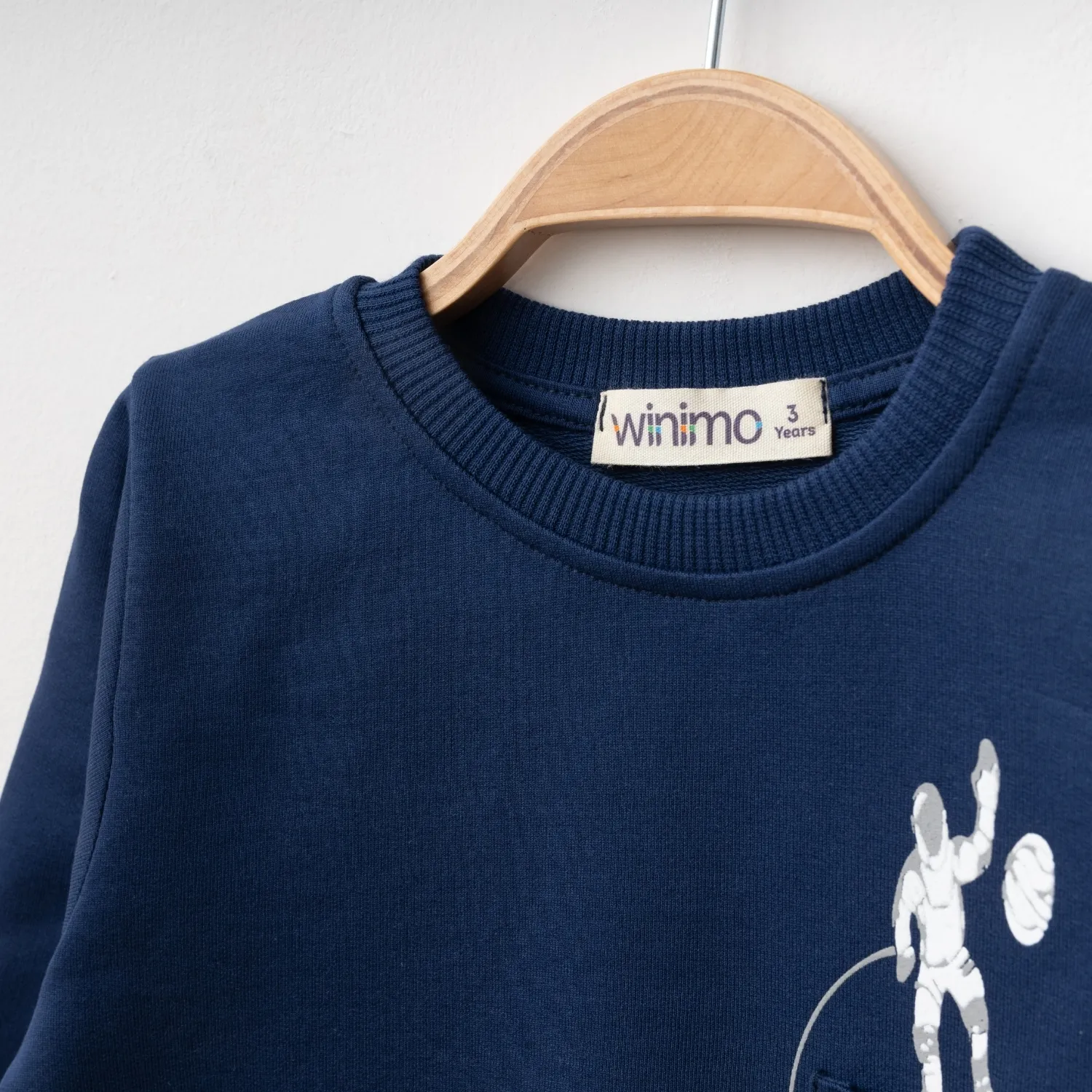 Winimo Sweatshirt Are We There Yet Baskılı Lacivert