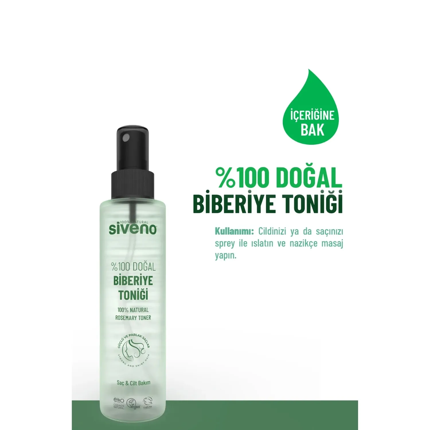 Siveno %100 Doğal Biberiye Toniği 150 ml