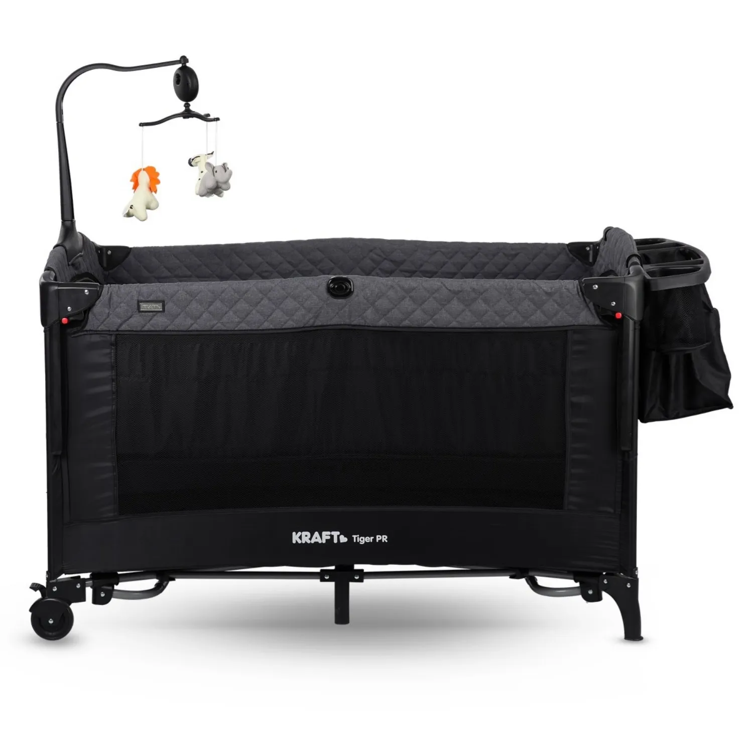 Kraft Tiger Anne Yanı Oyun Parkı 70x120 cm Dark Grey