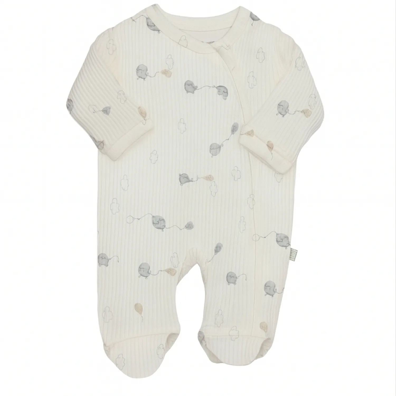 Bistyle Tulum Fermuarlı Elephant Ekru - Gri Bistyle Tulum Fermuarlı Elephant Ekru - Gri