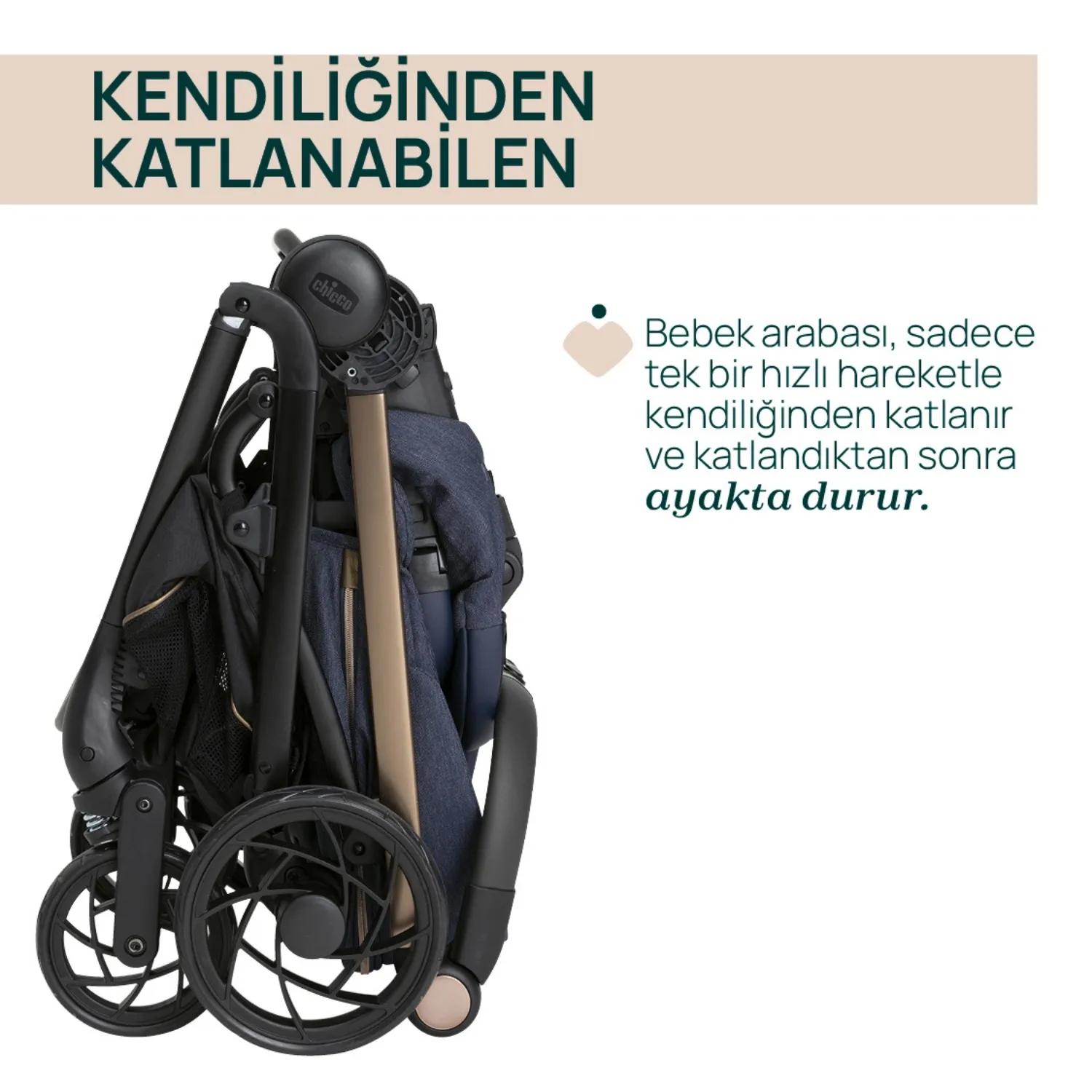 Chicco One4Ever Lounge Bebek Arabası Denim Shine
