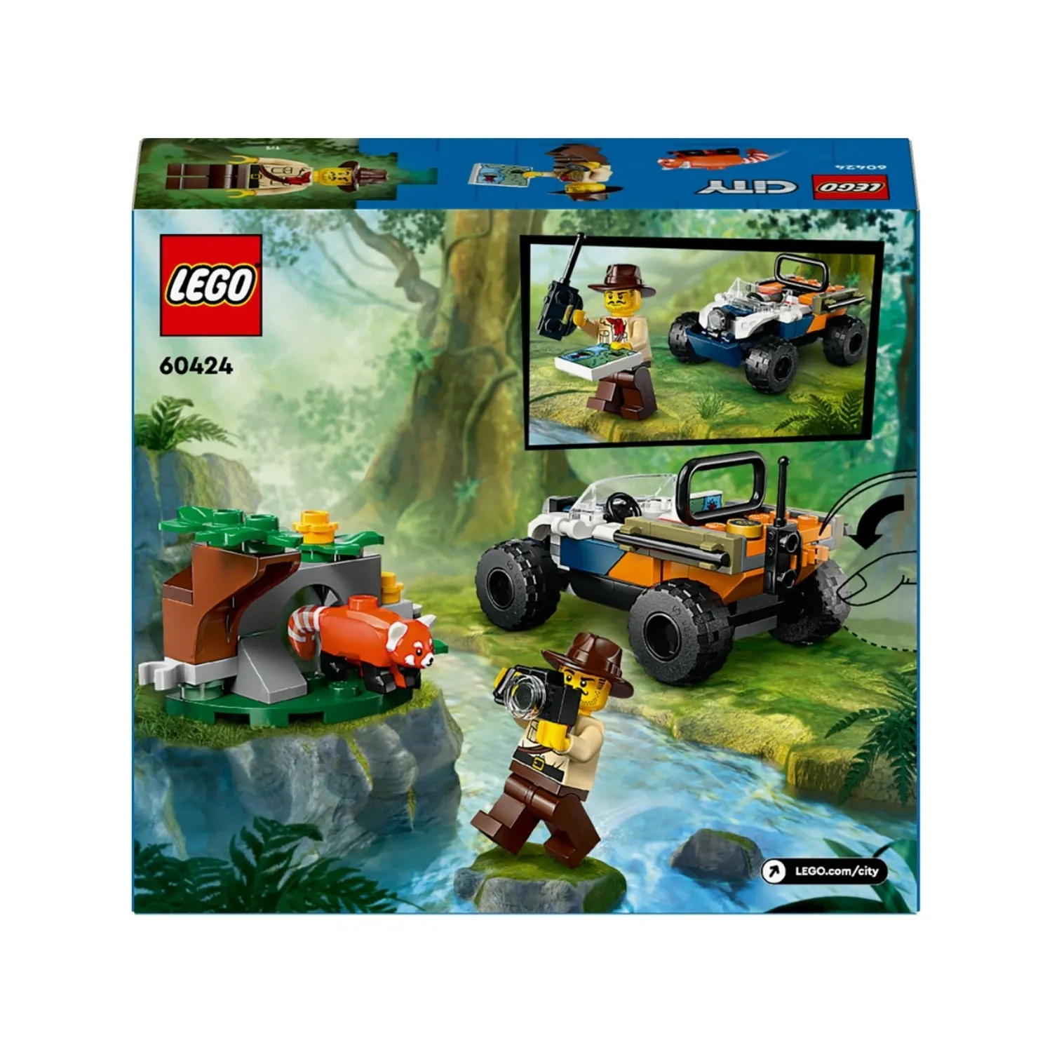 LEGO City Orman Kaşifinin ATV’li Kırmızı Panda Görevi 60424