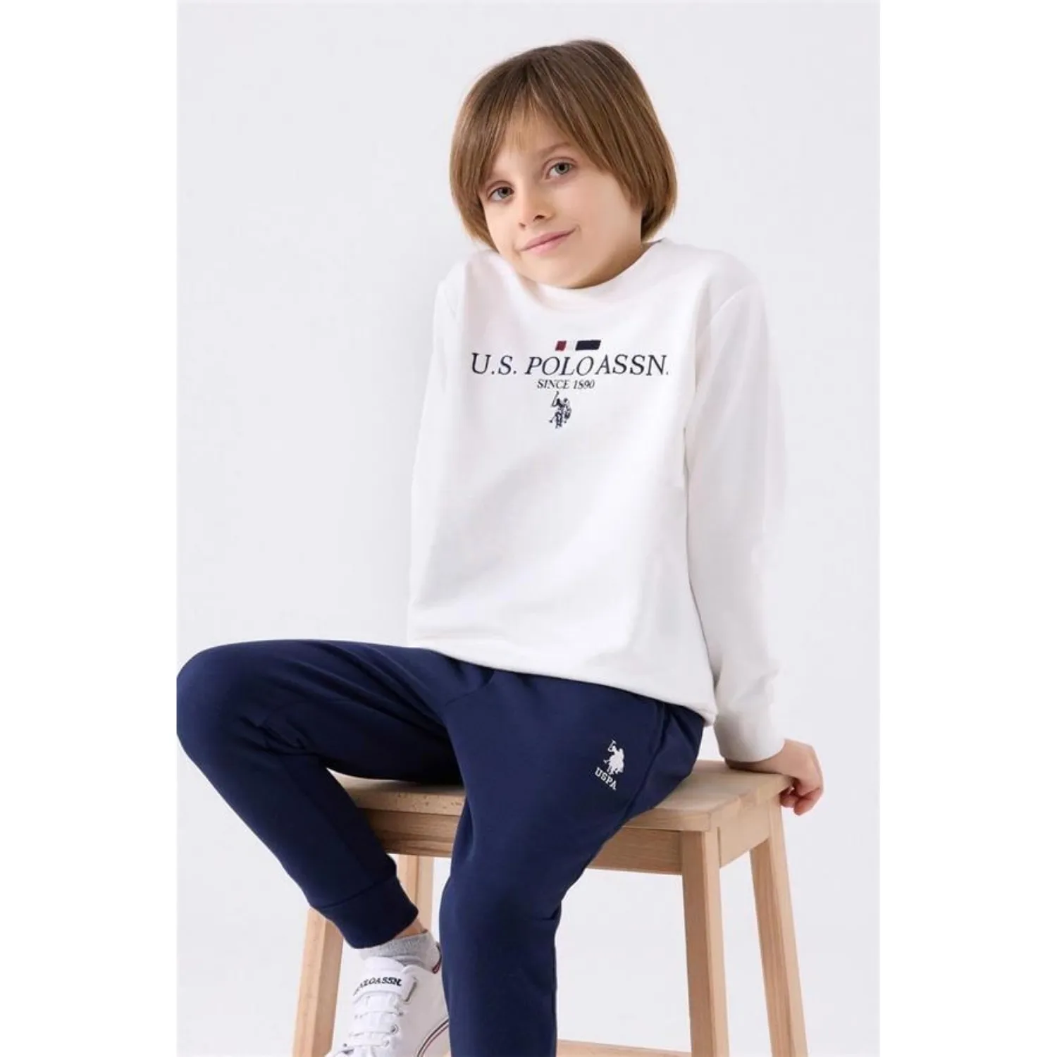 U.S. Polo Eşofman Takımı Krem