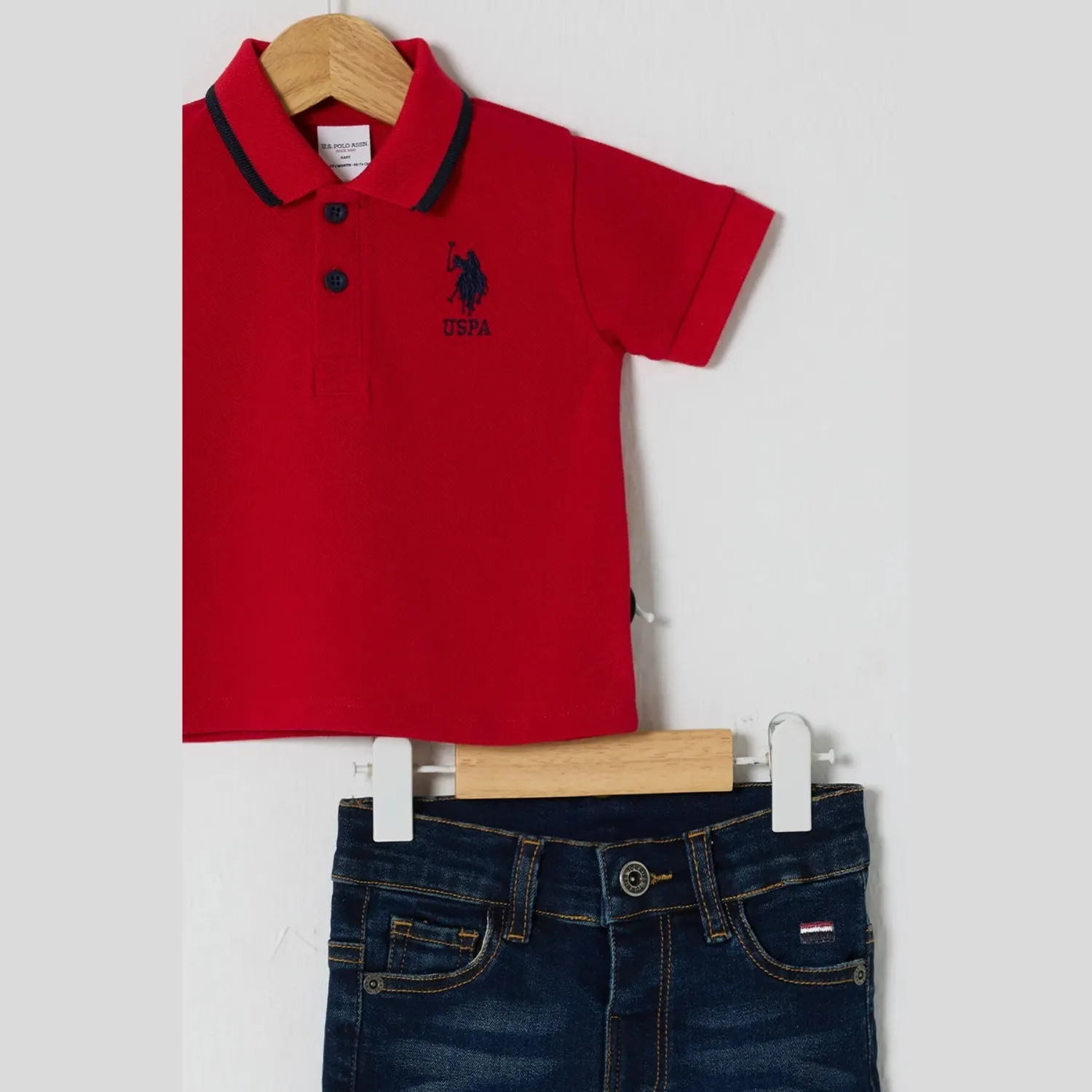 U.S. Polo 2li Takım T-Shirt Pike Kırmızı