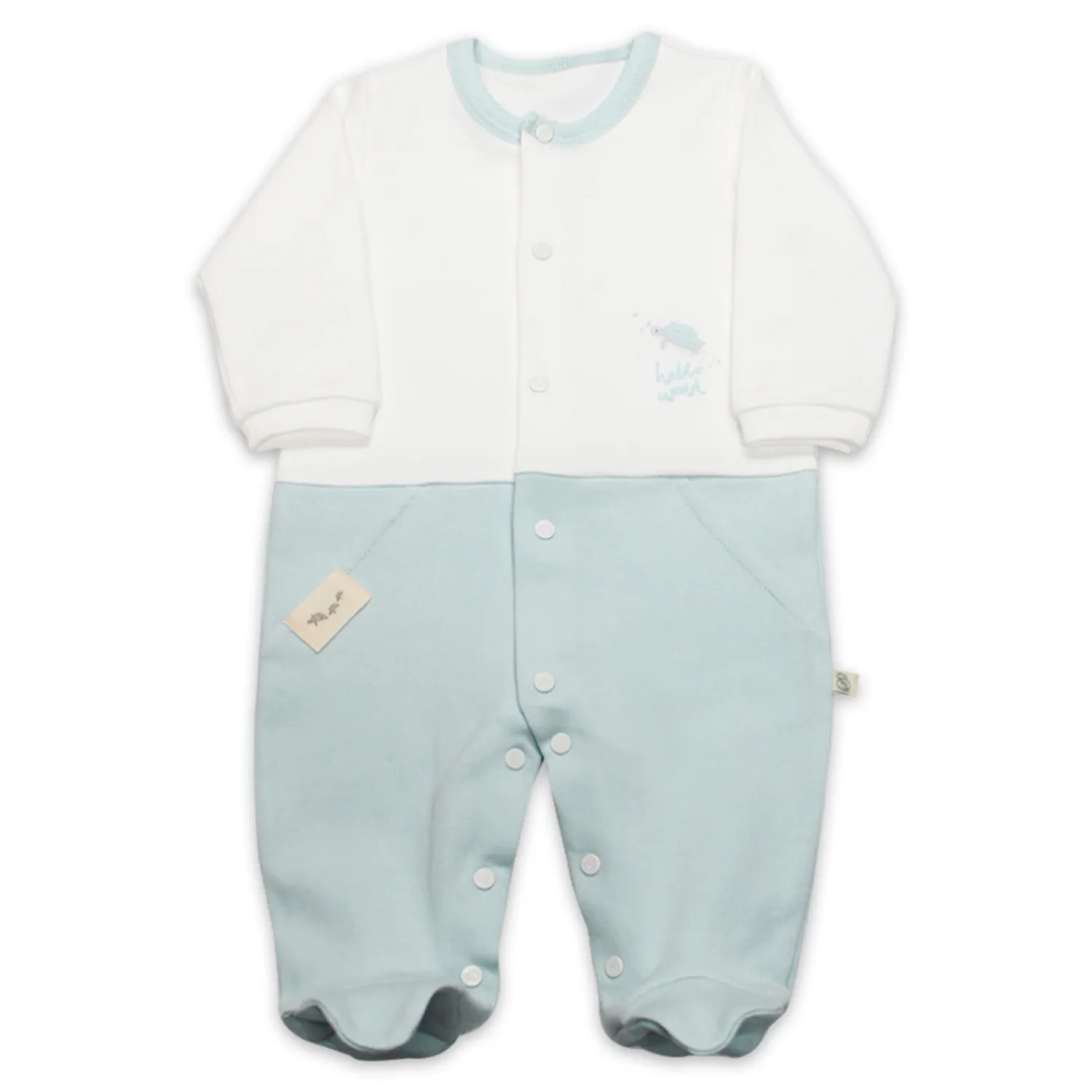 Bistyle Tulum Hello World Mint - Ekru Bistyle Tulum Hello World Mint - Ekru