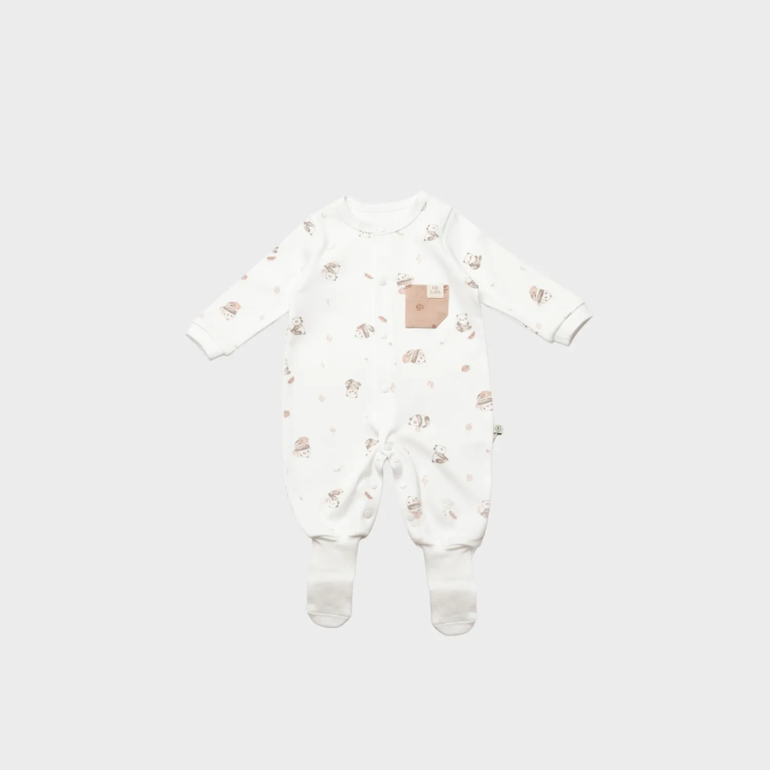 Bibaby Organik Tulum Patikli Love Our Earth Mocha