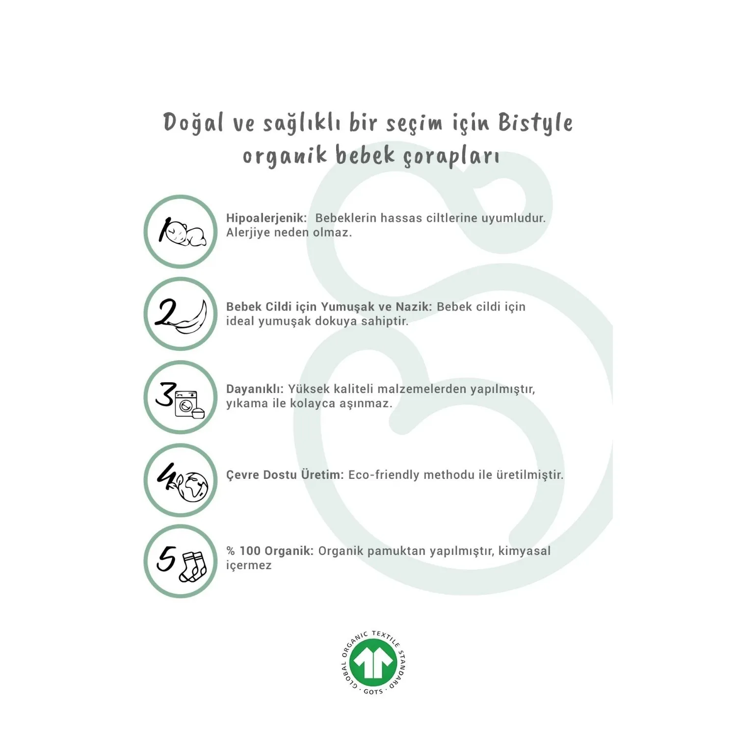 Bistyle Çorap Külotlu Kaymaz Penye Basic Ekru