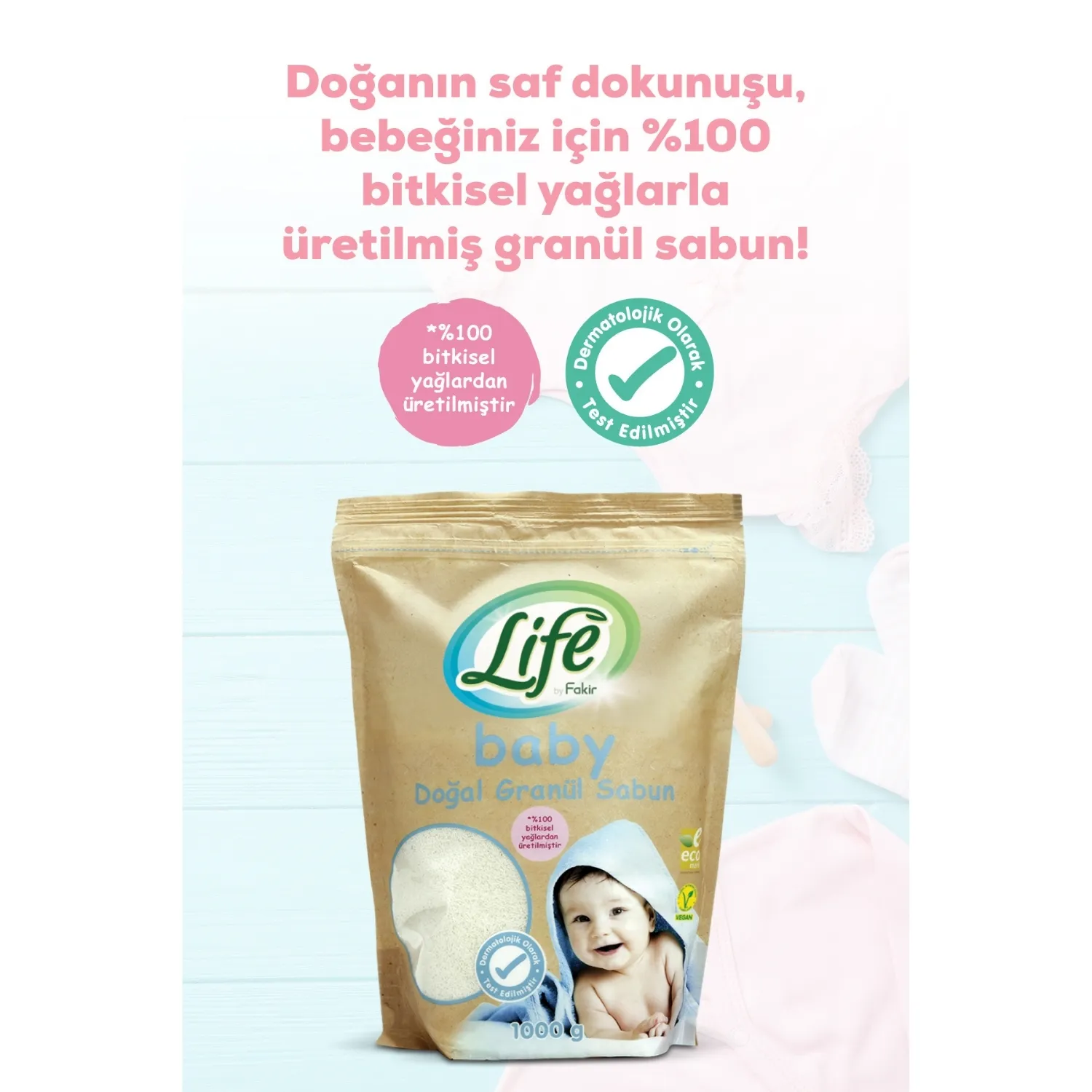Life by Fakir Baby Doğal Granül Sabun 1000 gr