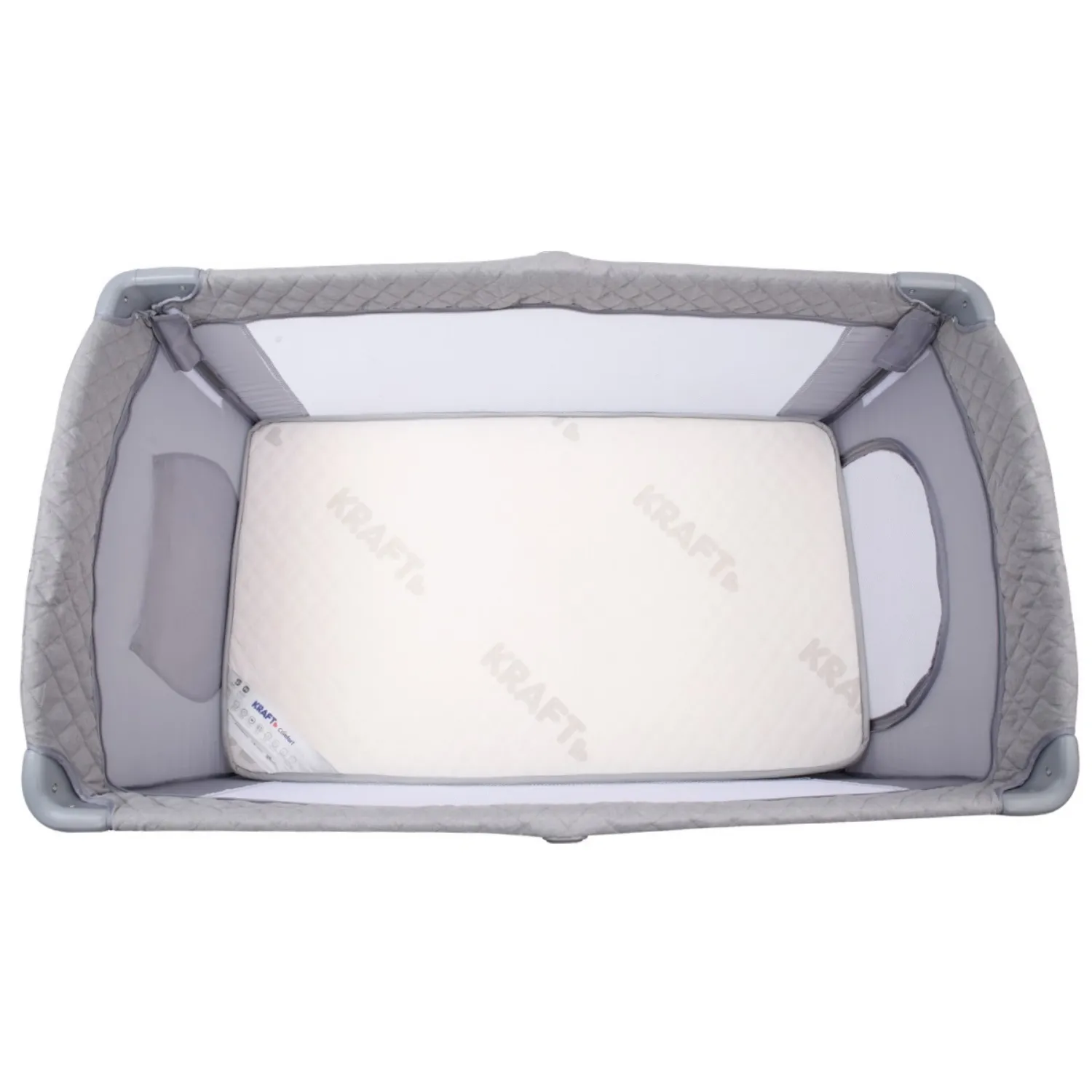 Kraft Paris Anne Yanı Oyun Parkı 70x120 cm Light Grey