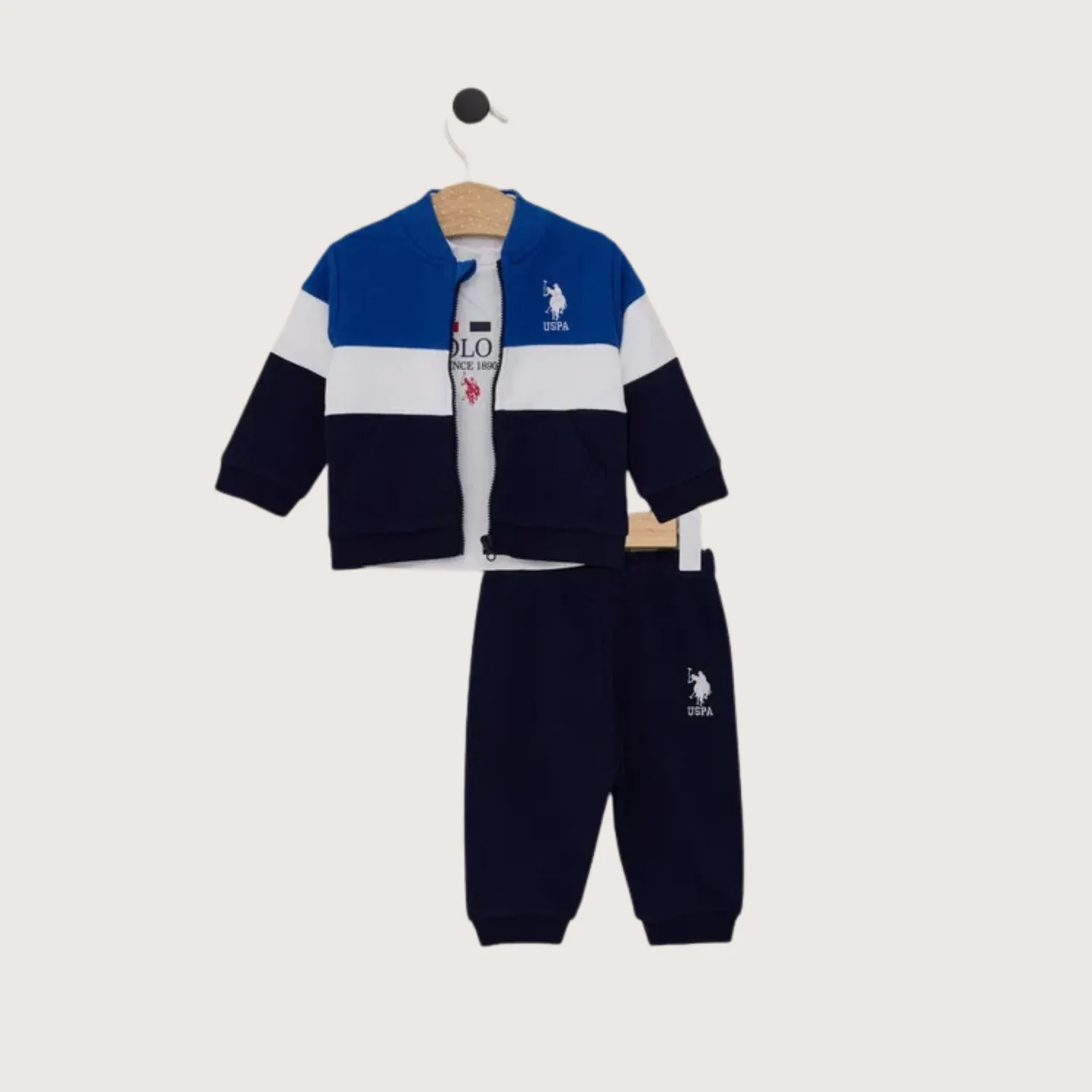 U.S. Polo 3lü Takım Cobalt