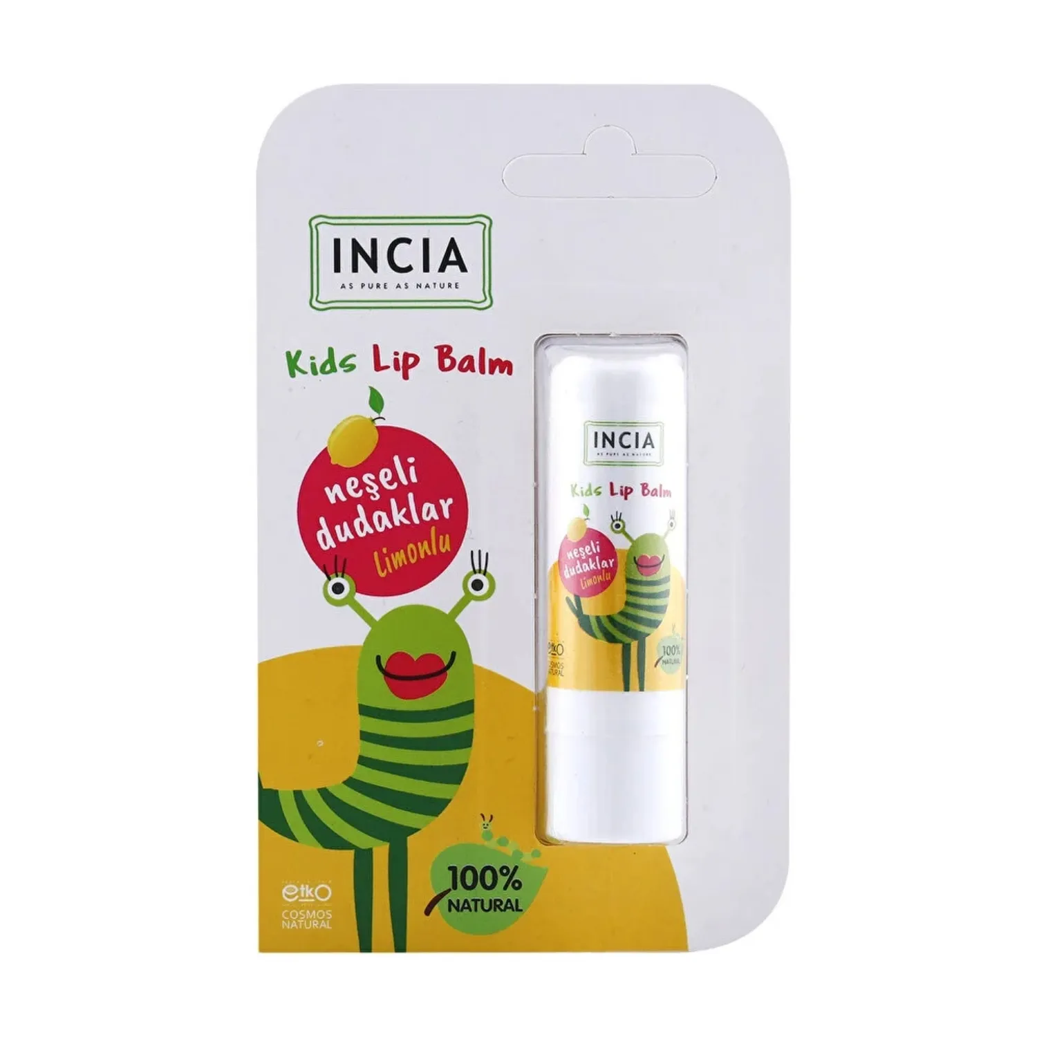 Incia Kids Limonlu Dudak Besleyici 6gr