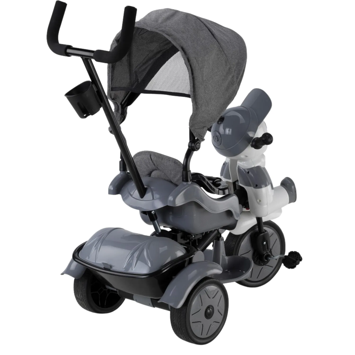 Babyhope Yupi Triycle Lüx Üç Tekerlikli Bisiklet Gri