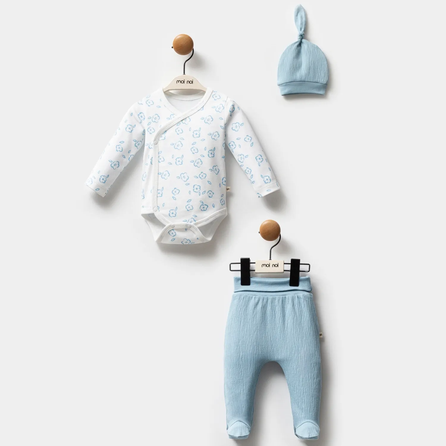 Moi Noi Zıbın Takımı 3lü Mavi