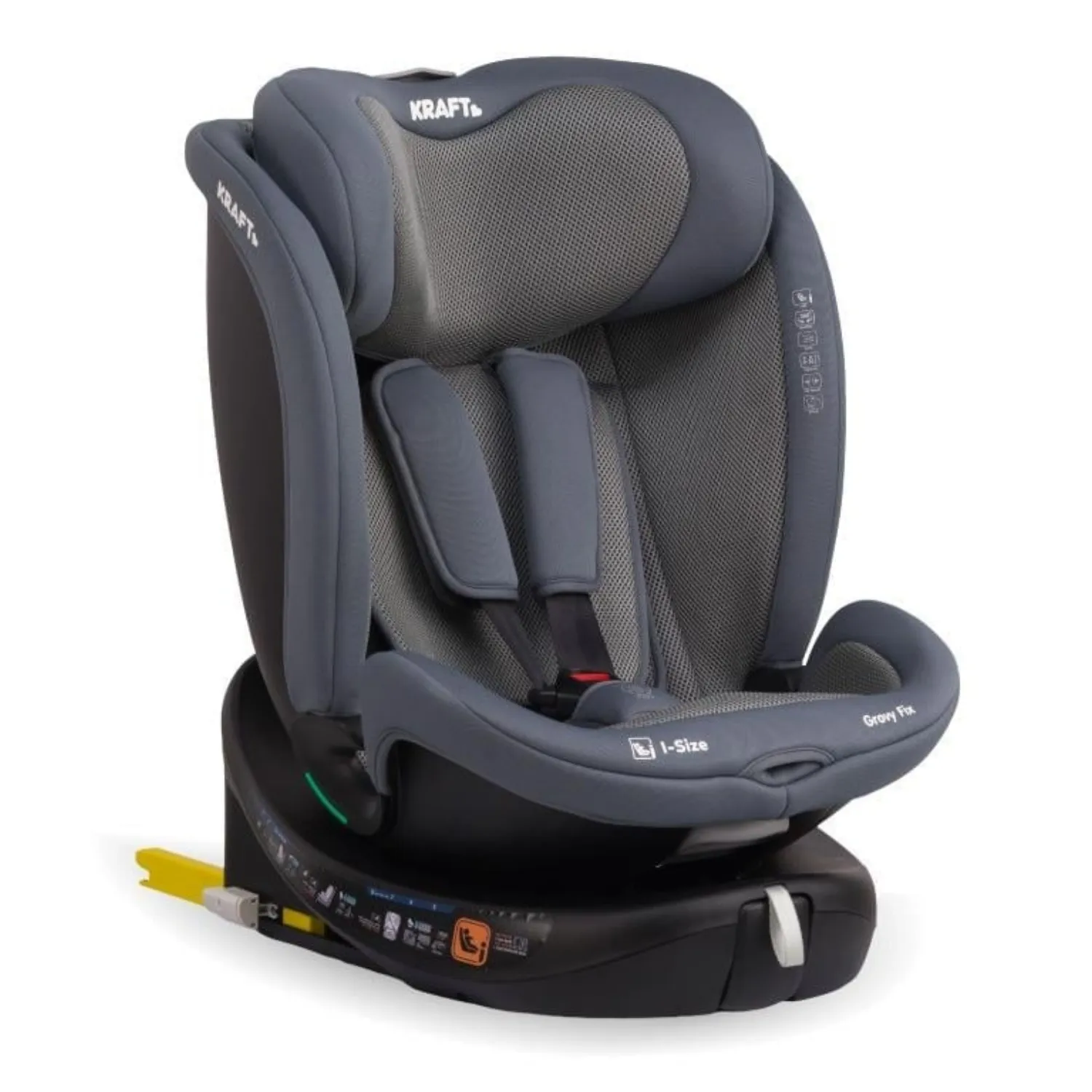Kraft Grovy I-Size Oto Koltuğu 0-36 Kg Grey