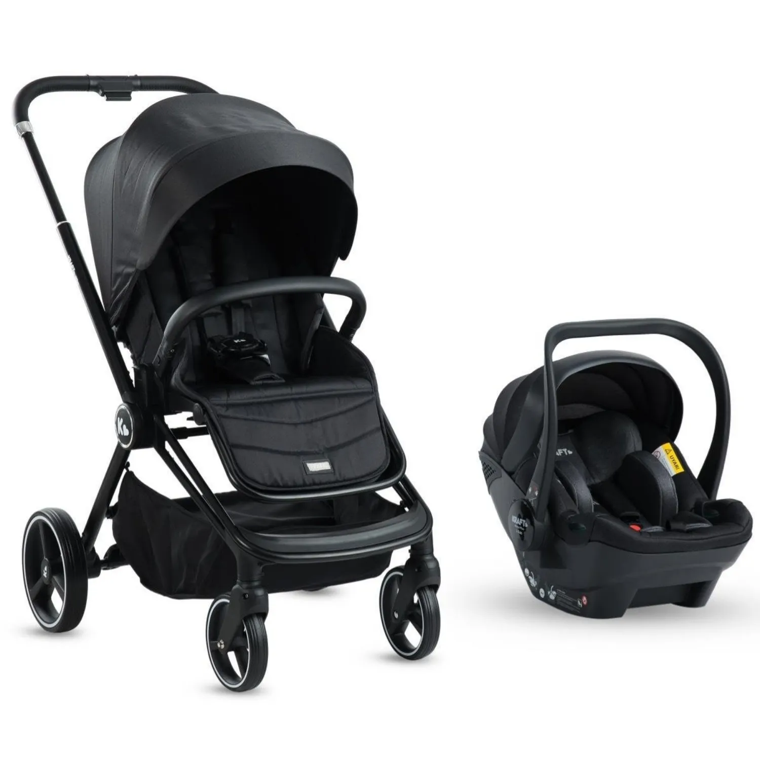 Kraft Mika Travel Sistem Bebek Arabası Black