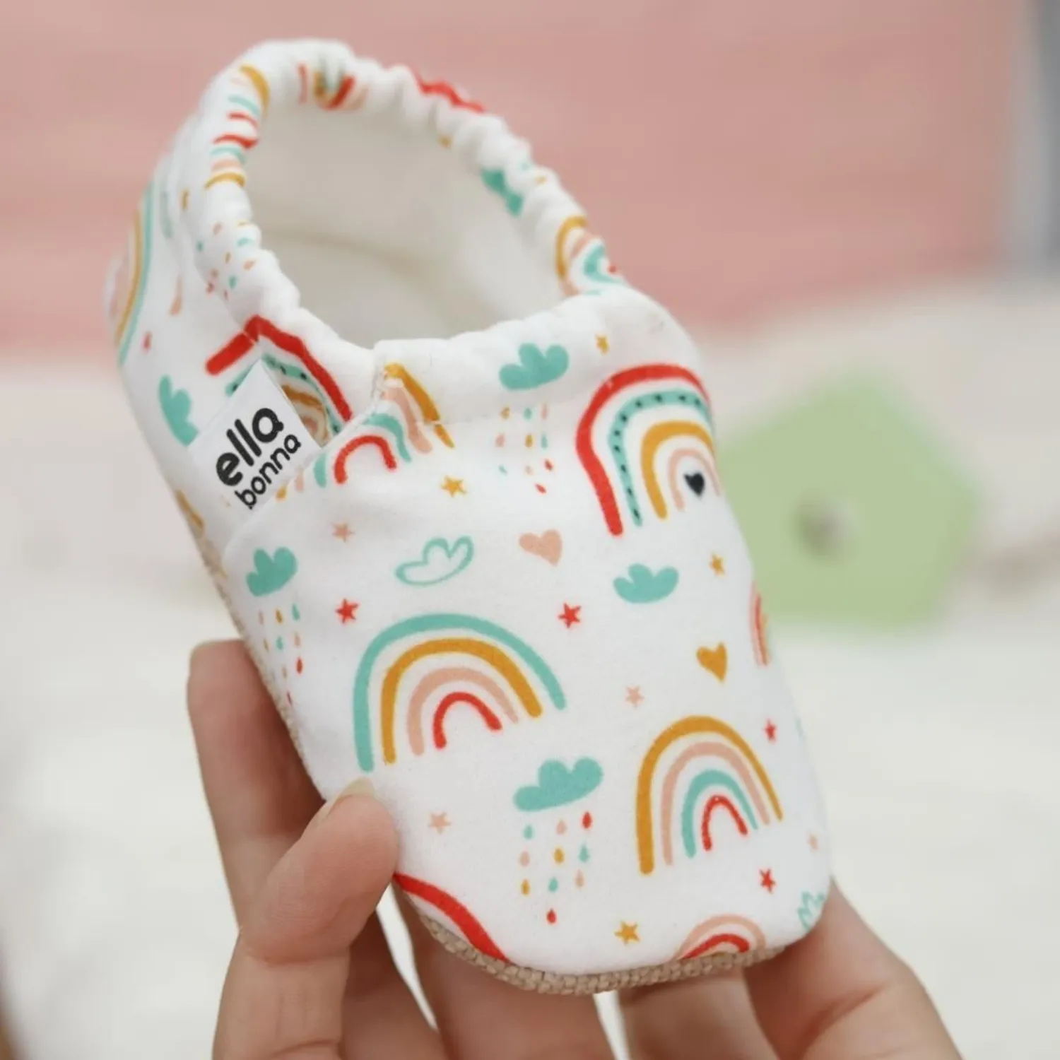 Ella Bonna Patik Kaydırmaz Taban Rainbow