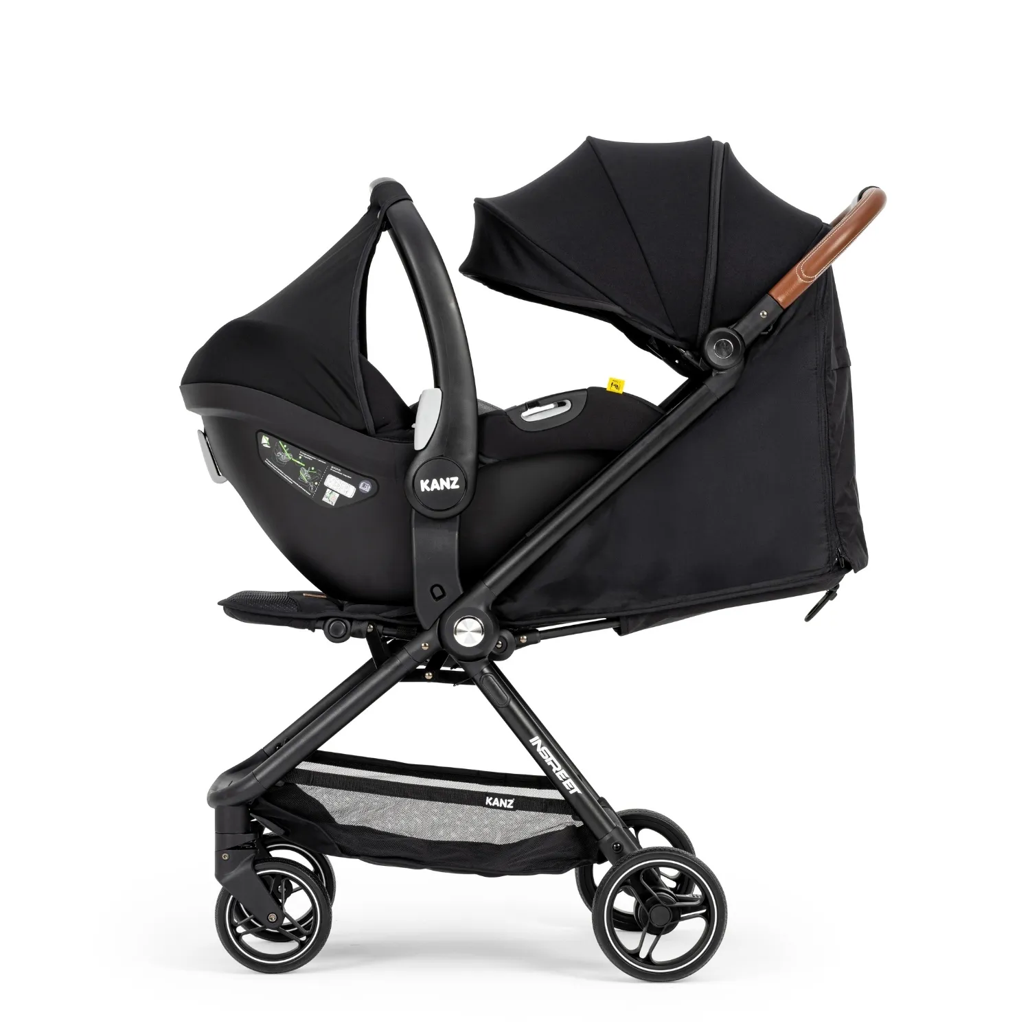 Kanz İnstreet Travel Sistem Bebek Arabası Black