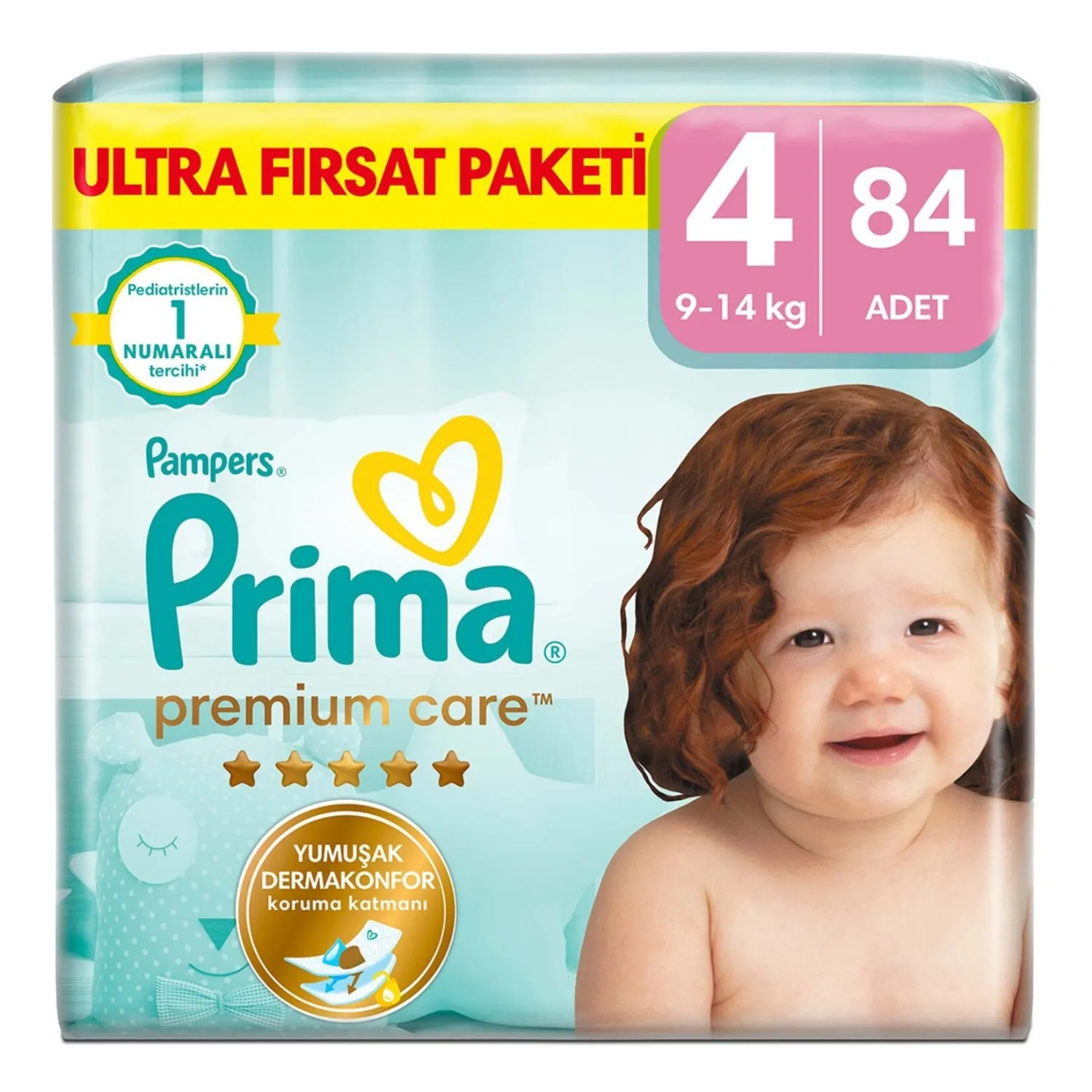Prima Premium Care Bebek Bezi 4 Beden Maxi 84lü Ultra Fırsat Paketi