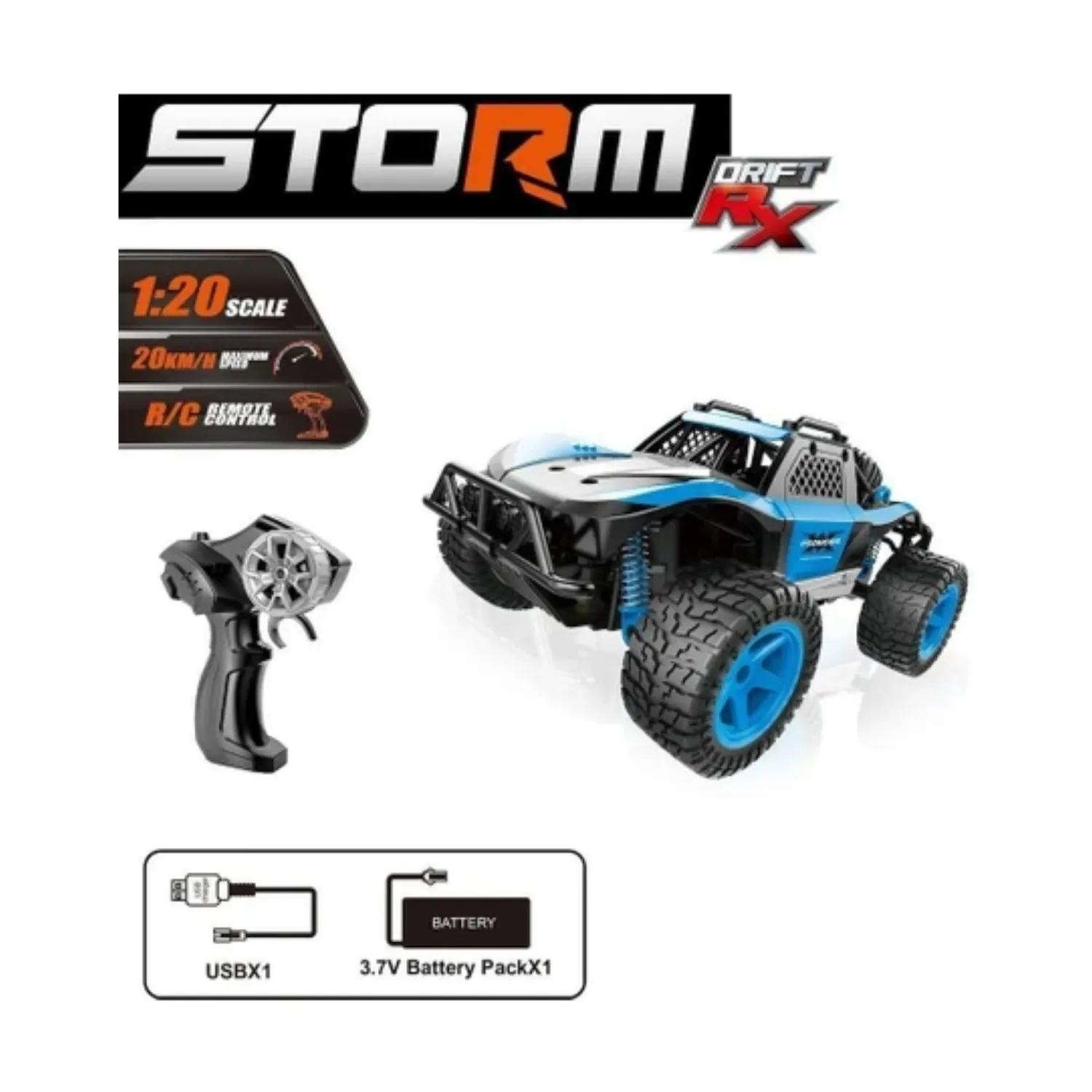 Vardem Uzaktan Kumandalı Full Fonksiyon 2.4Ghz Şarjlı Storm Drift Araba 1:20