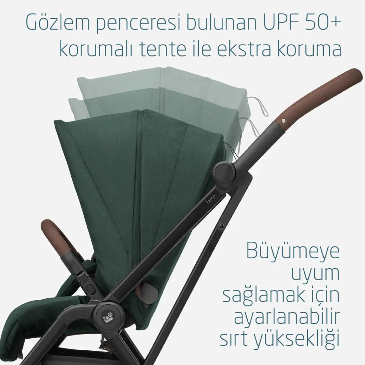 Maxi Cosi Leona2 Çift Yönlü Bebek Arabası Twillic Green