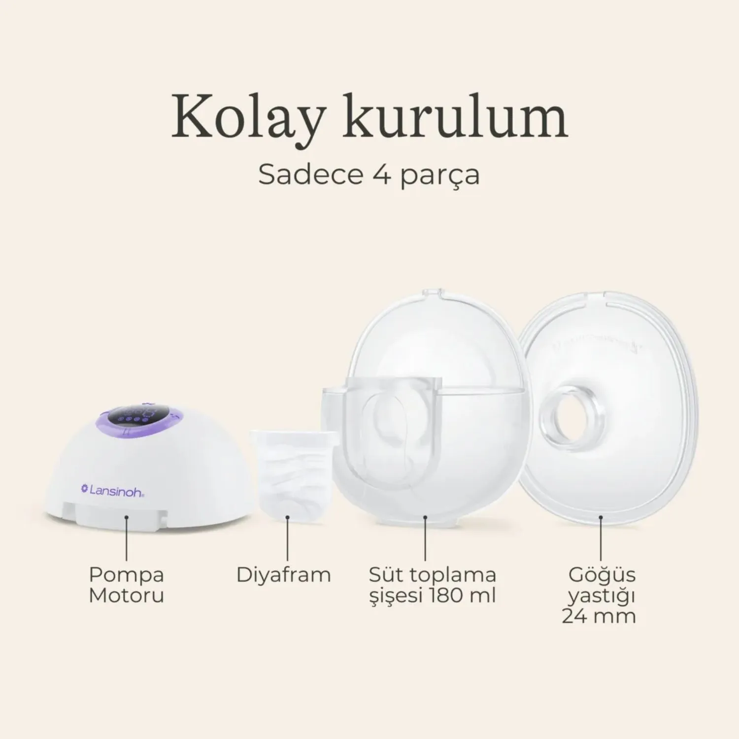 Lansinoh Wearable Pumb Double Giyilebilir Çiftli Göğüs Pompası
