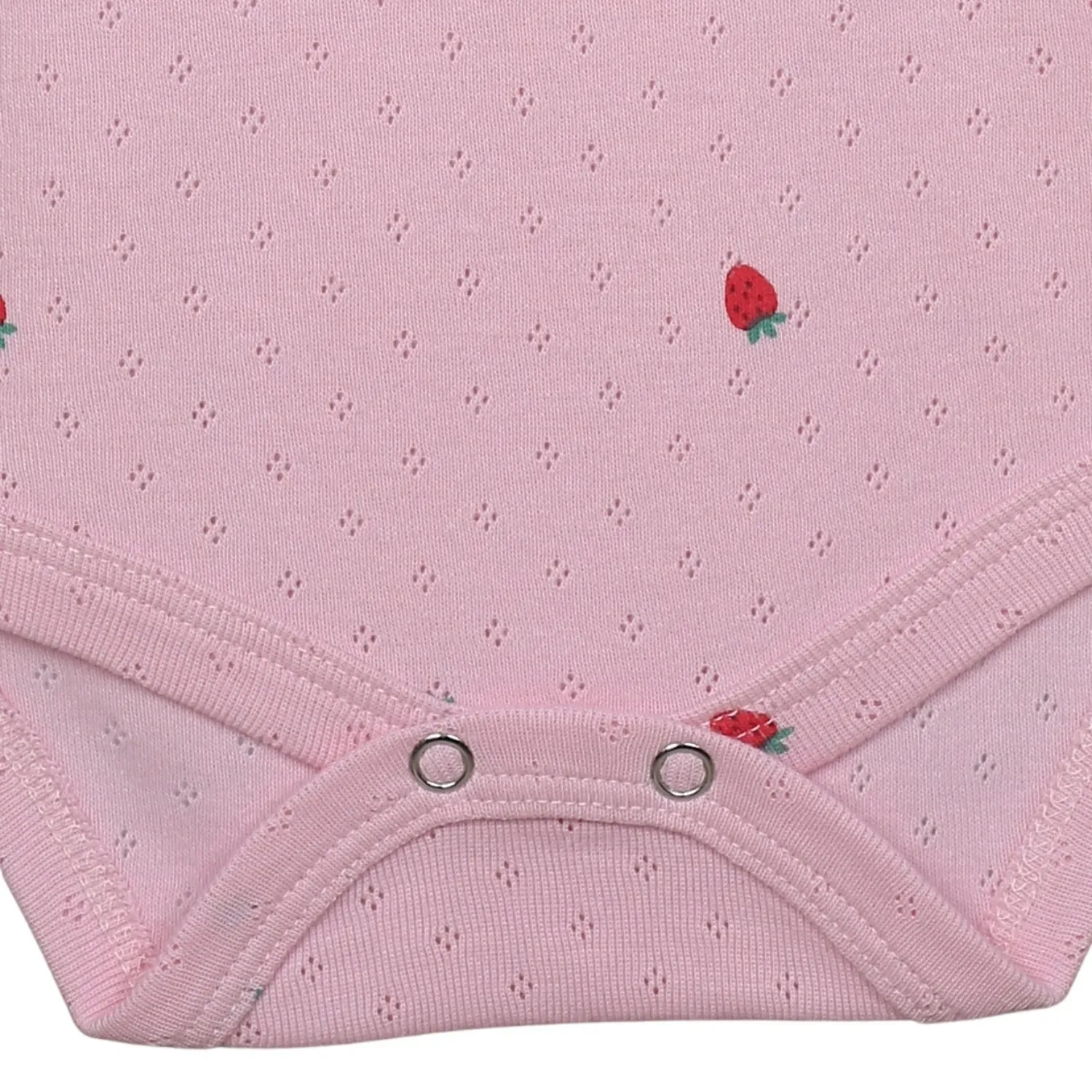 Hvc Bebek Atlet Body Jakarlı Pamuklu Meyve Desenli Çilek Çıtçıtlı Zıbın Pembe 5'li Set Kız Bebek 