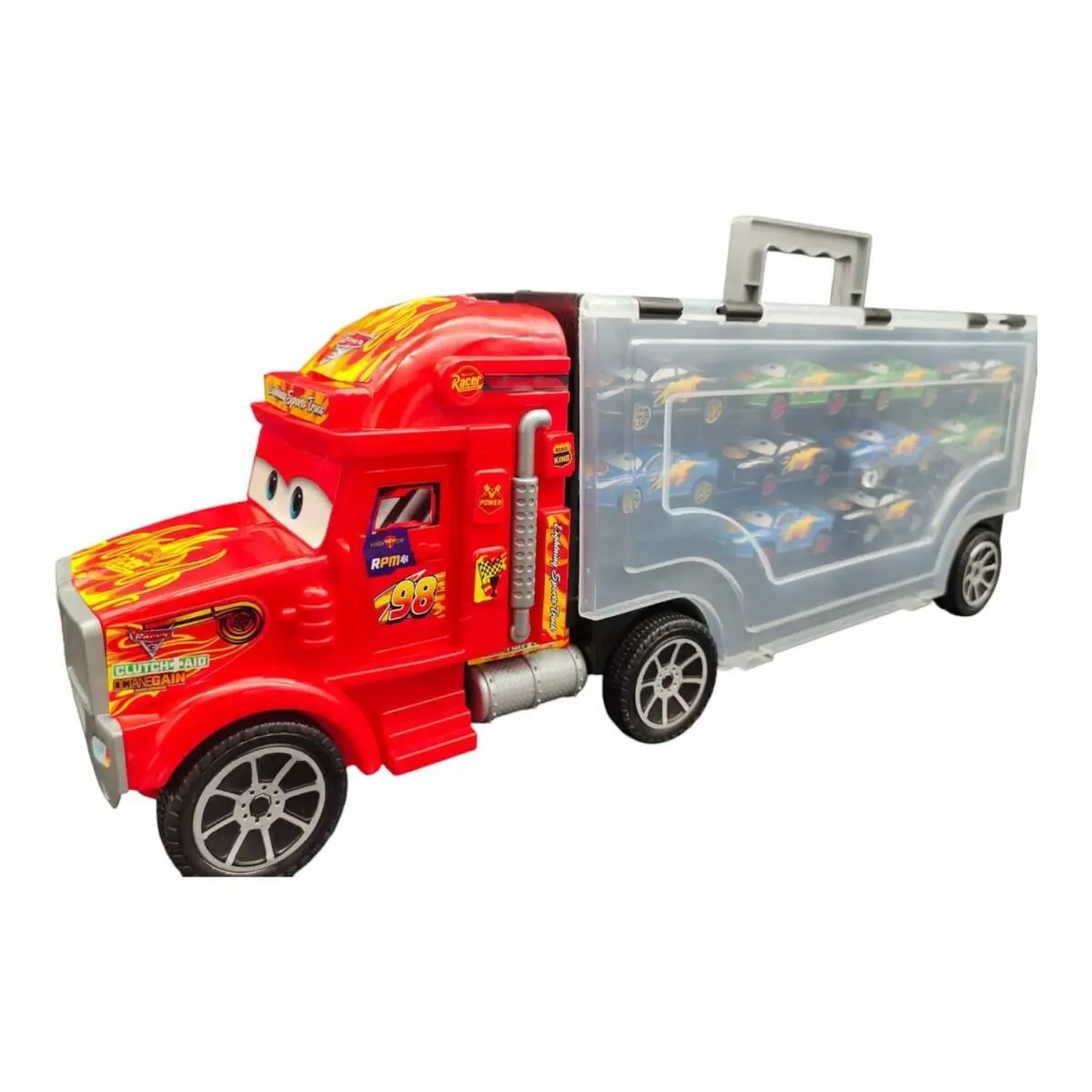 Toysan Bıg Truck Racer Garaje 10 Metal Cars