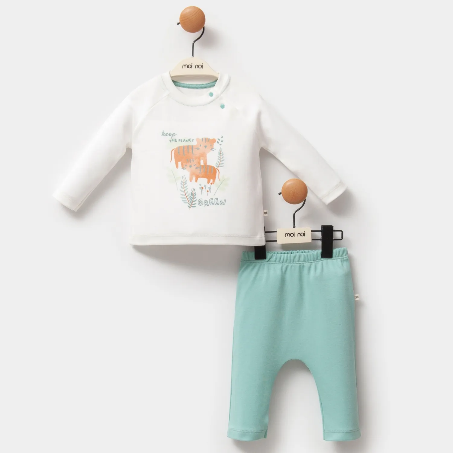 Moi Noi 2li Takım Palmiye Mavi