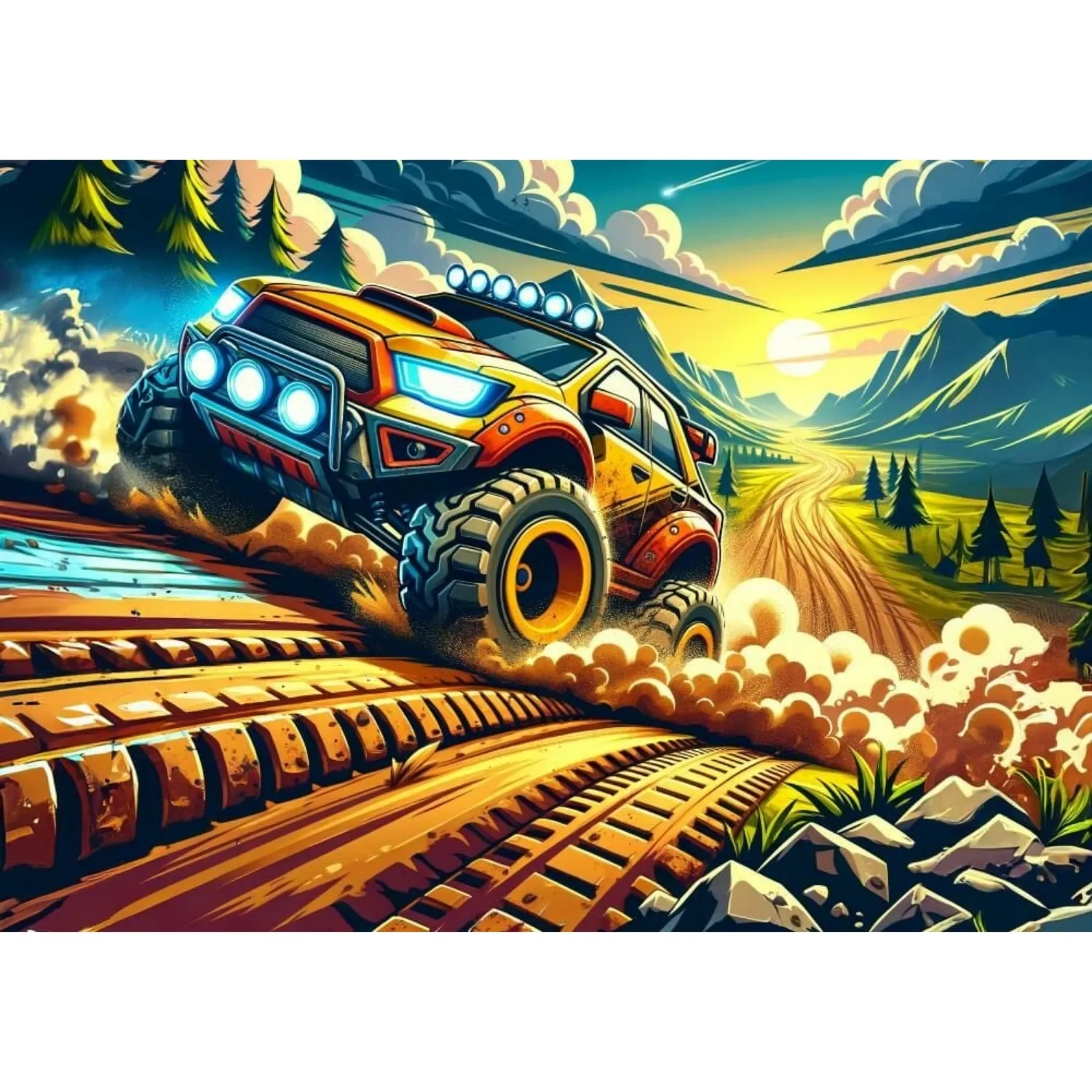 Art Çocuk Ralli 200 Parça Puzzle