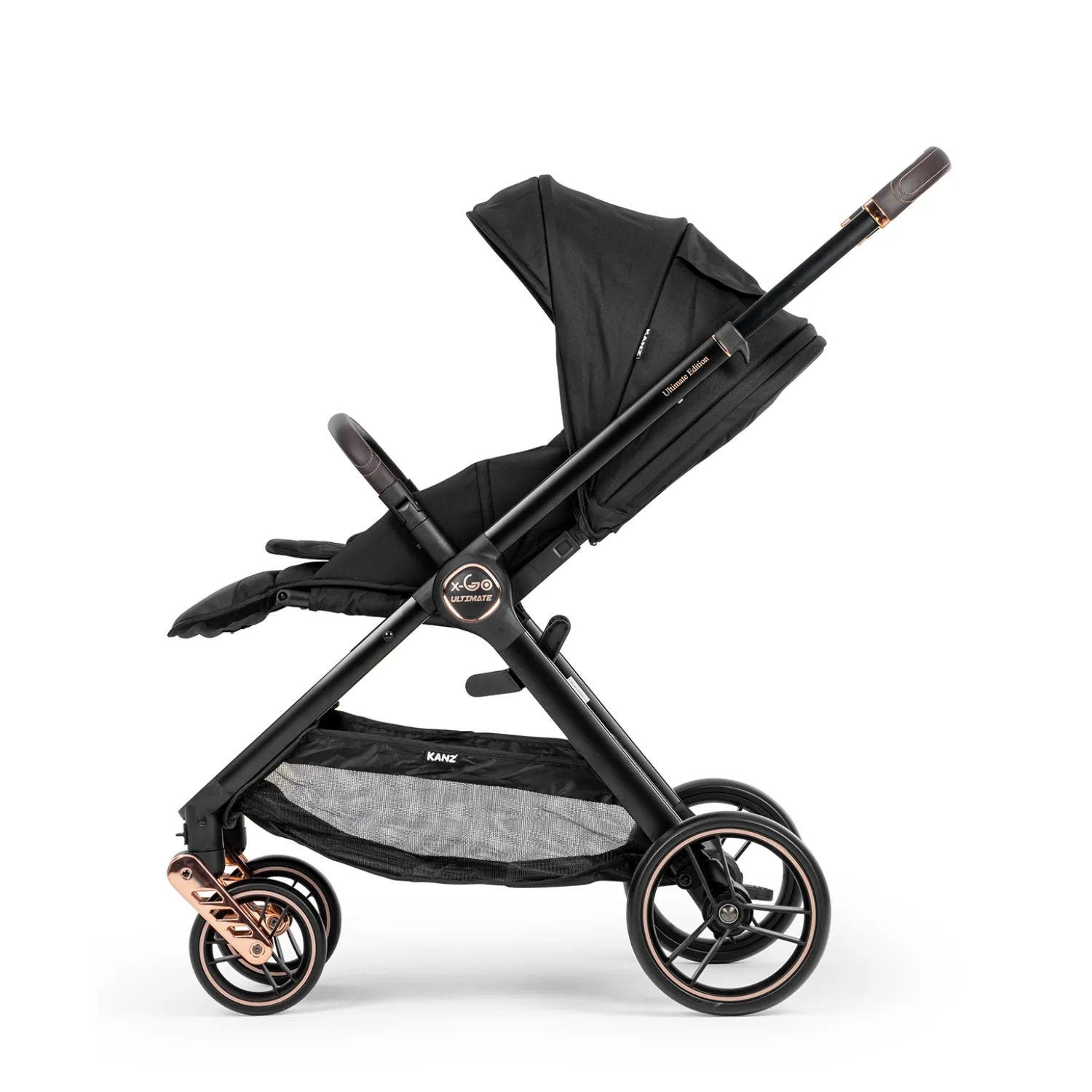 Kanz X-Go Ultimate Travel Sistem Bebek Arabası Rose Gold Siyah