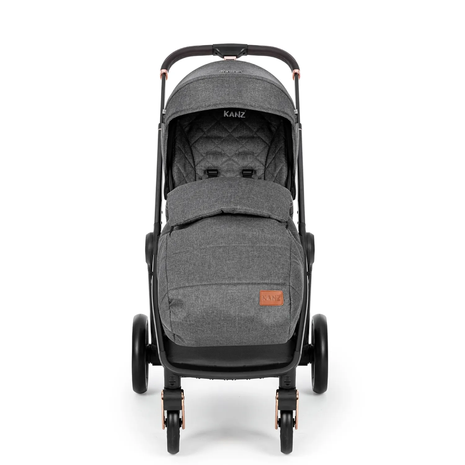 Kanz X-Go Ultimate Travel Sistem Bebek Arabası Rose Gold Gri