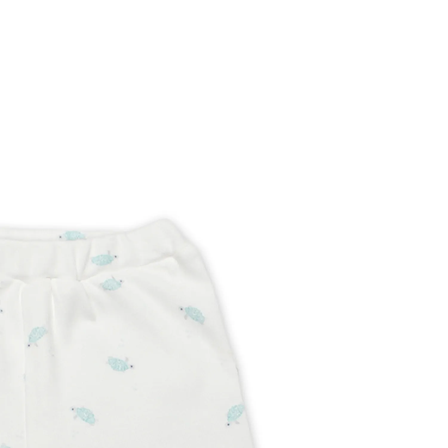 Bibaby Pantolon Patikli Hello World Mint - Ekru