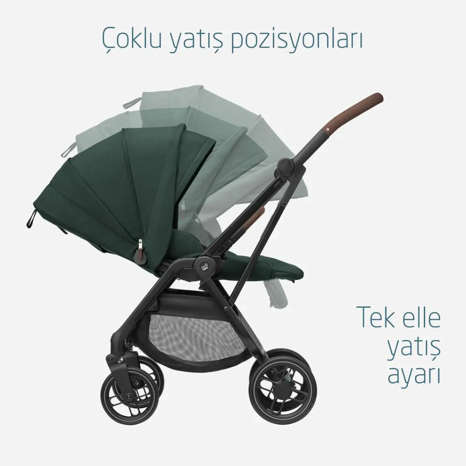 Maxi Cosi Leona2 Çift Yönlü Bebek Arabası Twillic Green