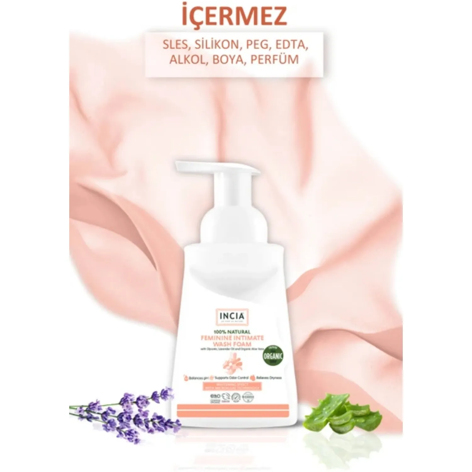 Incia Kadınlar İçin İntim Yıkama Köpüğü 200 ml