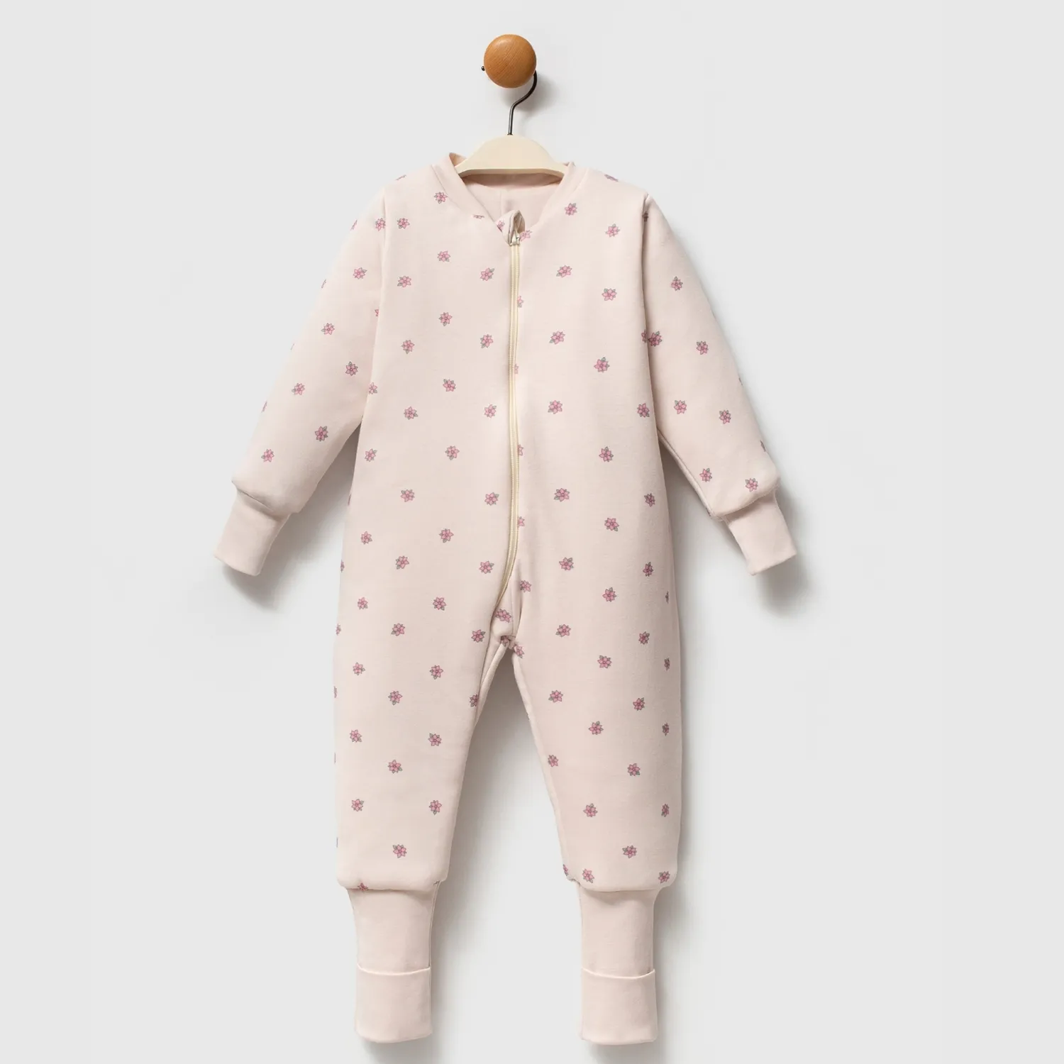 Ella Bonna Uyku Tulumu Çoraplı 2,5 Tog Bej Flowers