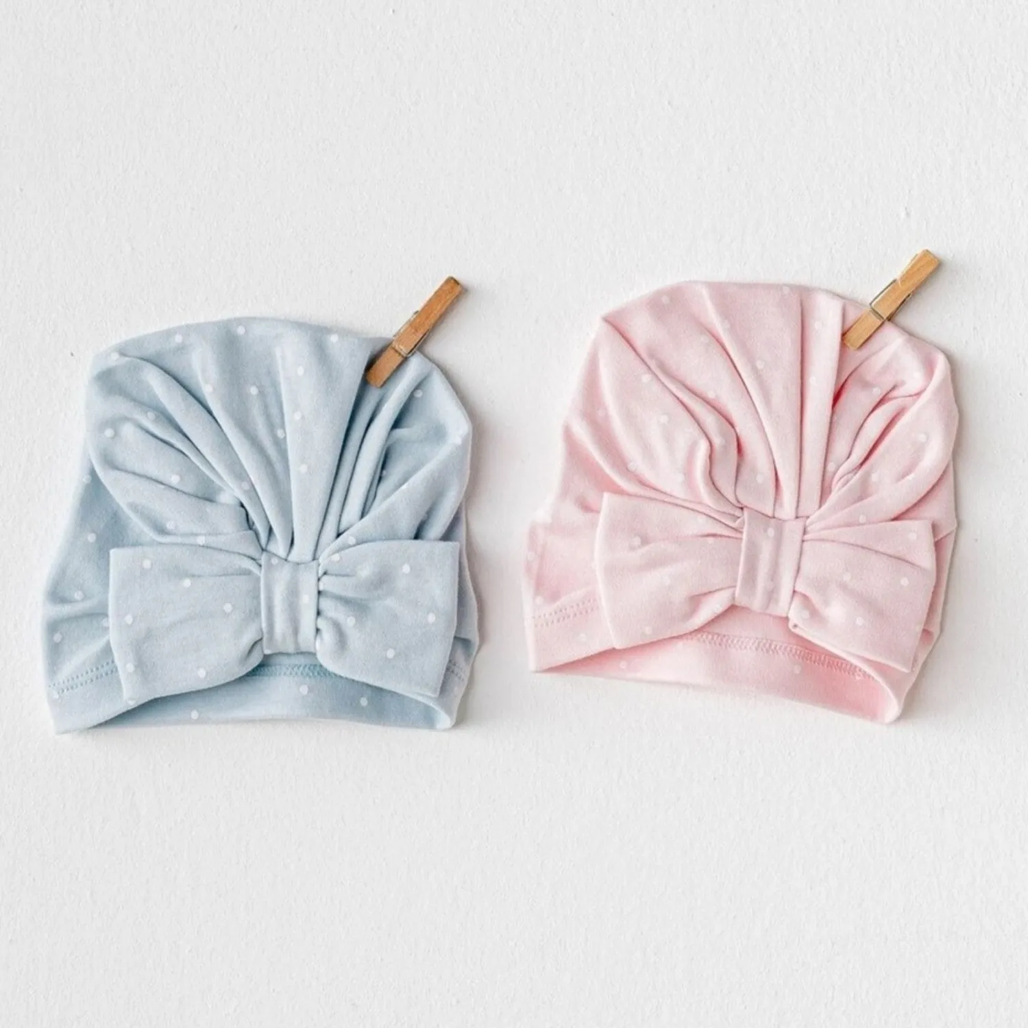 Andy Wawa Şapka 2li Cuddly Bunny Bear Mavi - Pembe
