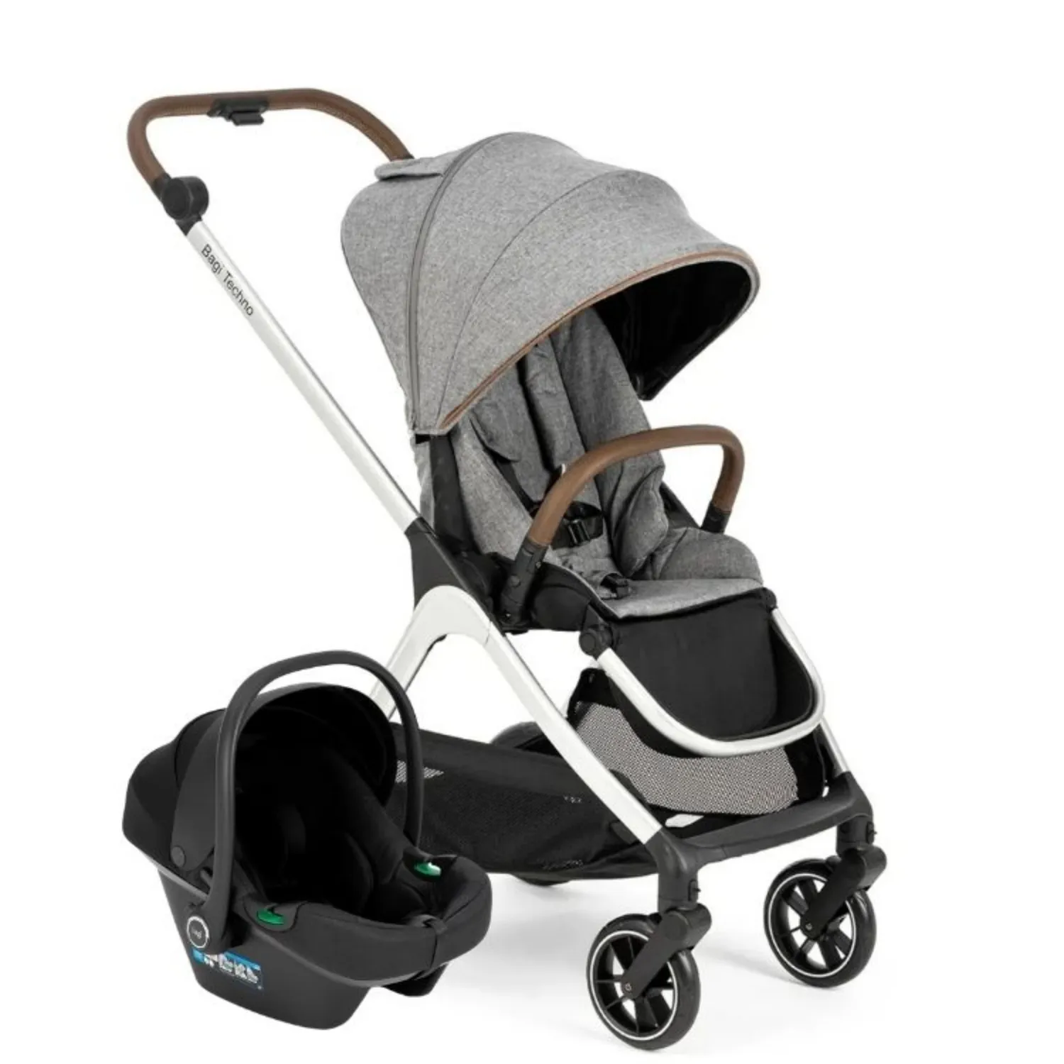Bagi Techno Capsule Autofold Travel Sistem Bebek Arabası Gri