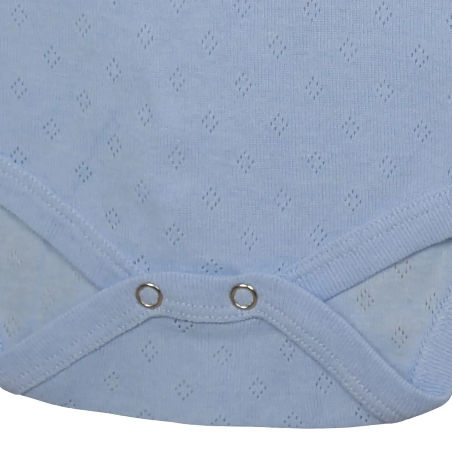 Hvc Bebek Atlet Body Jakarlı Pamuklu Nokta Desenli Çıtçıtlı Zıbın Mavi 5'li Set Erkek Bebek