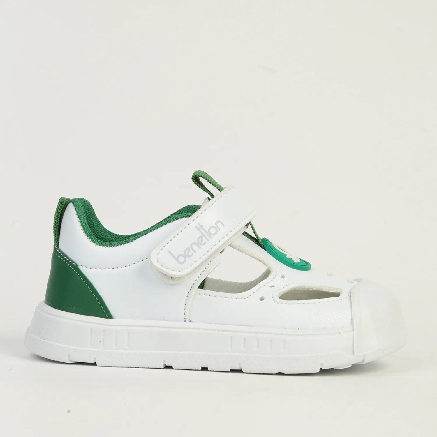 Benetton Sandalet Beyaz - Yeşil
