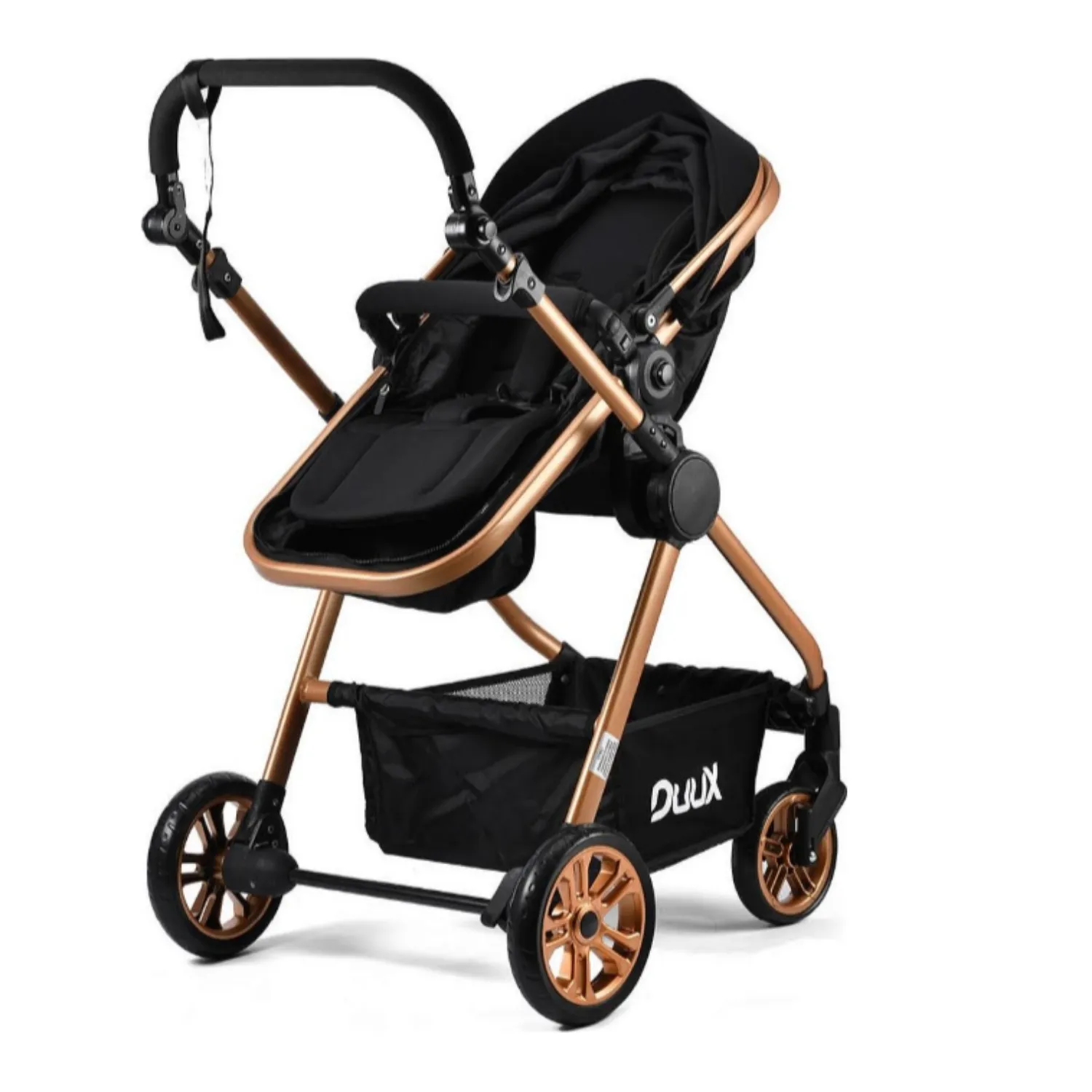 Duux Apex Plus Travel Sistem Bebek Arabası Gold Siyah