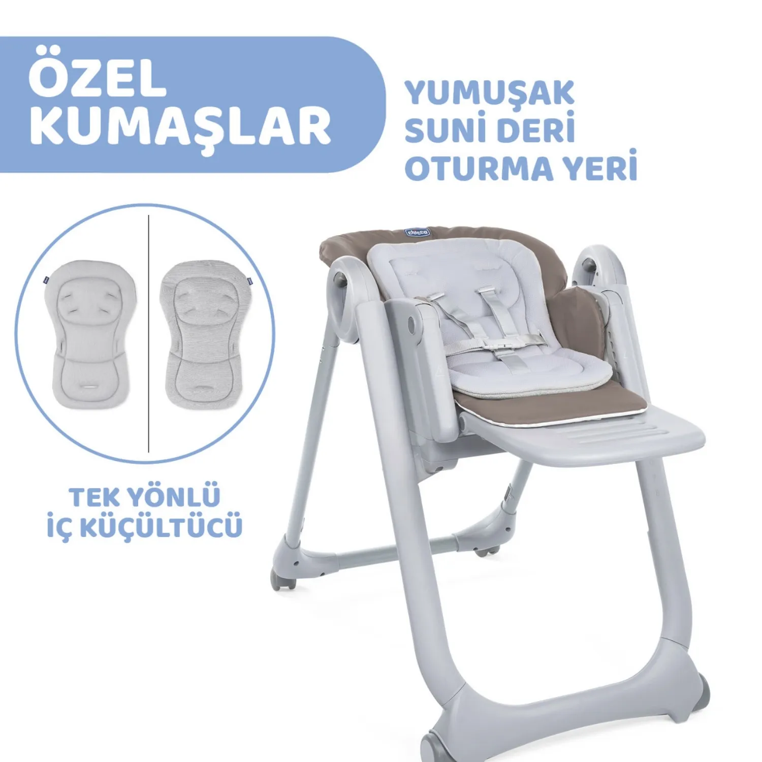 Chicco Polly Magic Fonksiyonel Mama Sandalyesi Light Brown