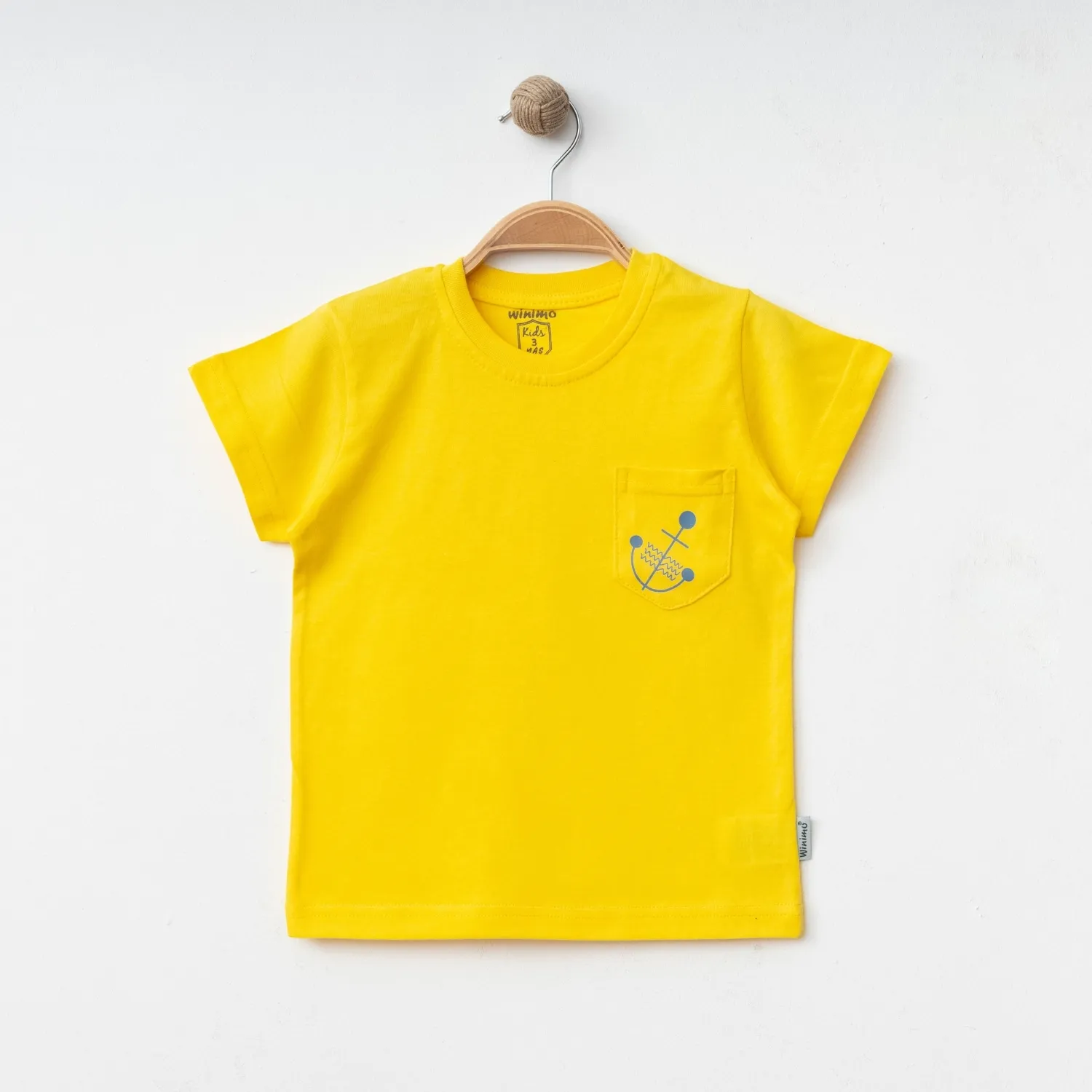 Winimo T-Shirt Çapa Baskılı Sarı