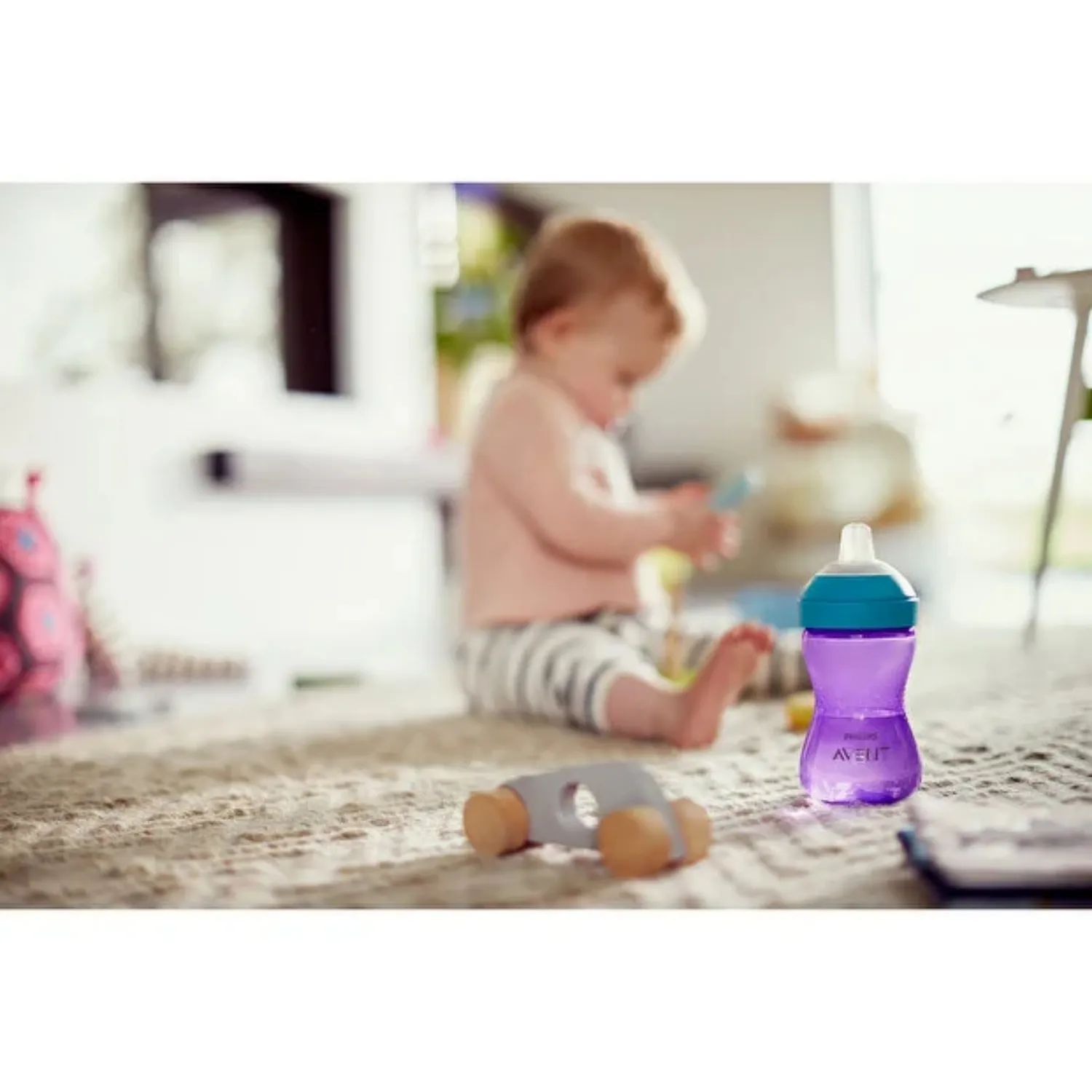 Philips Avent 74SCF802/02 Yumuşak Uçlu Bardak Mor 300 ml 