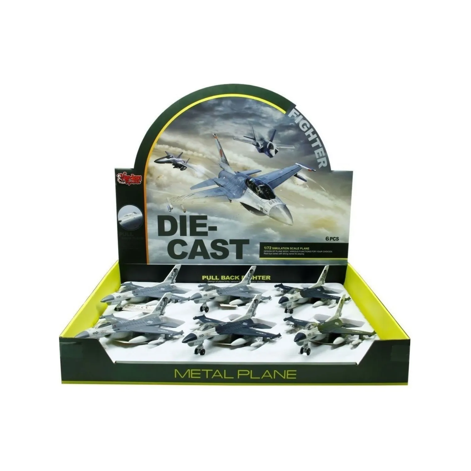 Vardem Çek Bırak AL-599 Metal Savaş Uçağı 1:72 