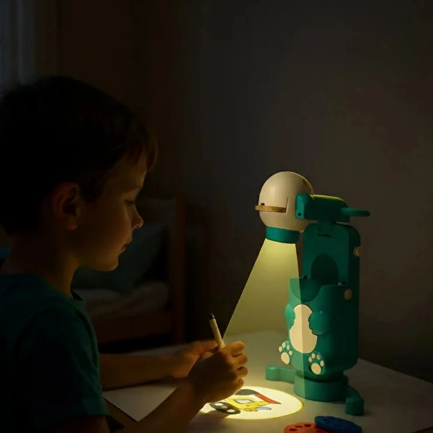 Gokidy Eğitici Projeksiyonlu Çizim Oyuncağı | 6 Renkli Slayt Diskli