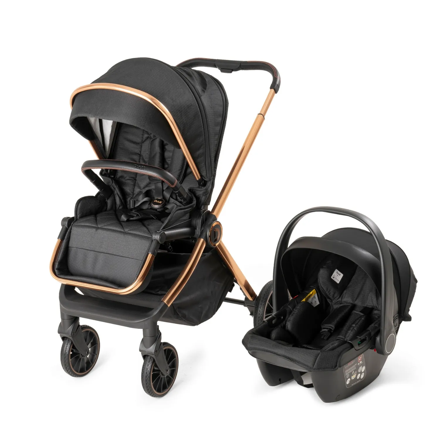 Duux Pro Max 2 Travel Sistem Bebek Arabası Black