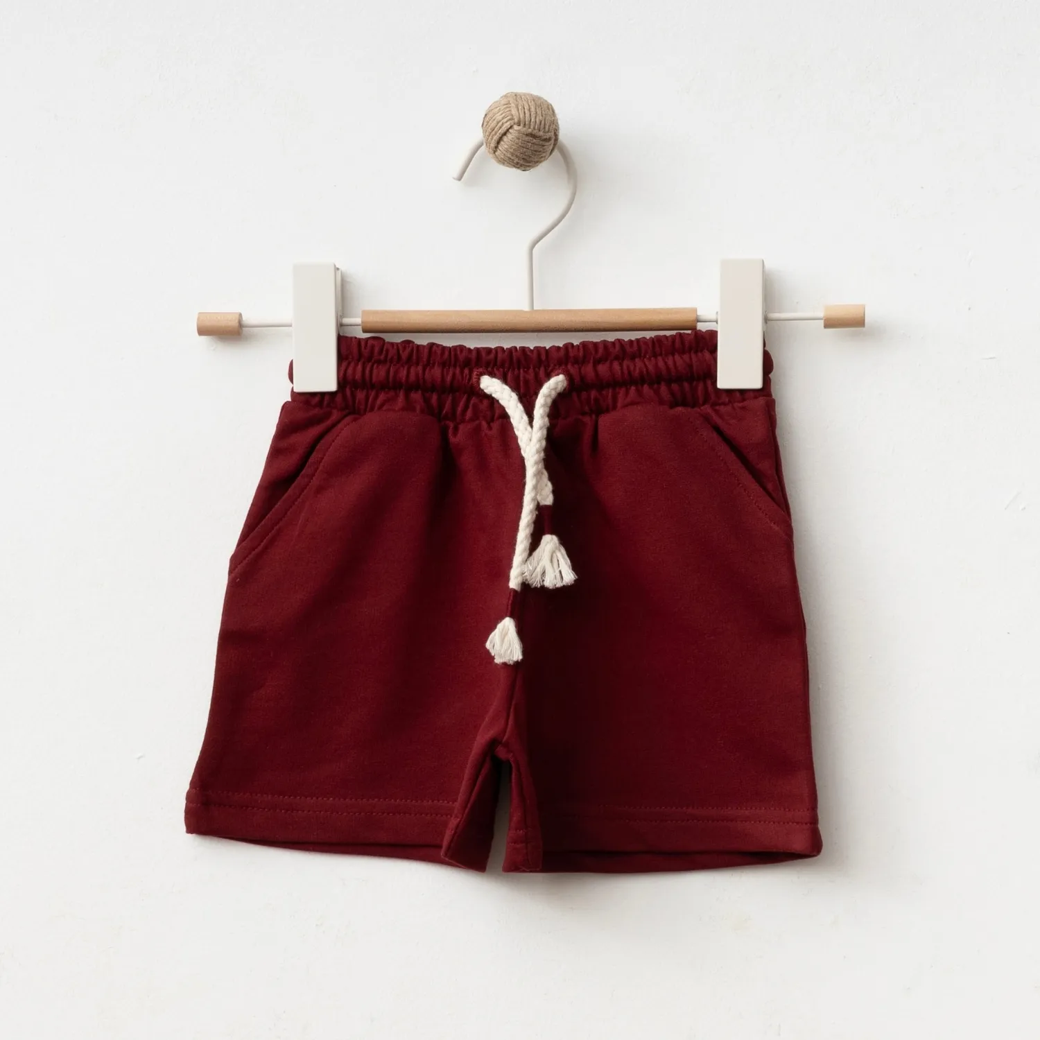 Bebolly Şort Basic Bordo