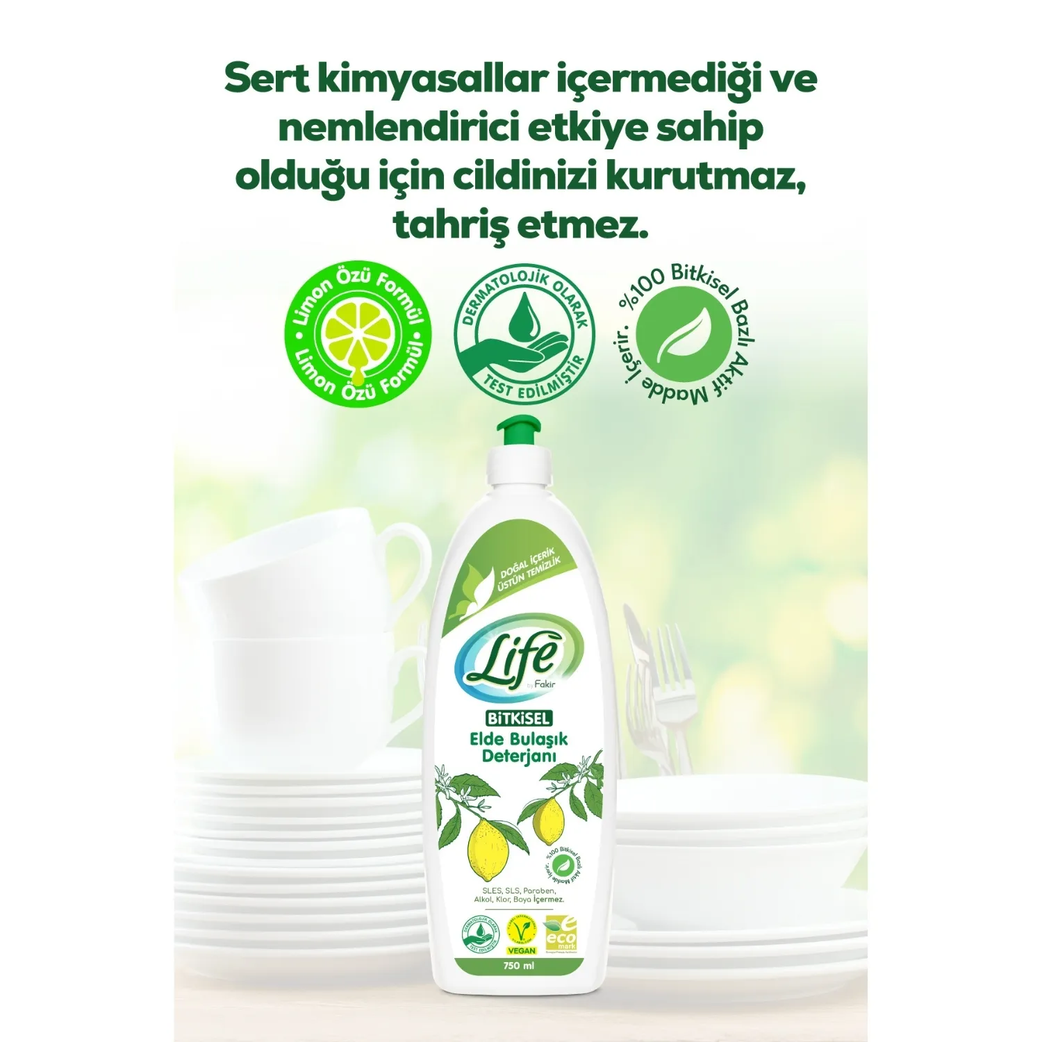Life by Fakir Bulaşık Temizleyici 750ml Life by Fakir Bulaşık Temizleyici 750ml