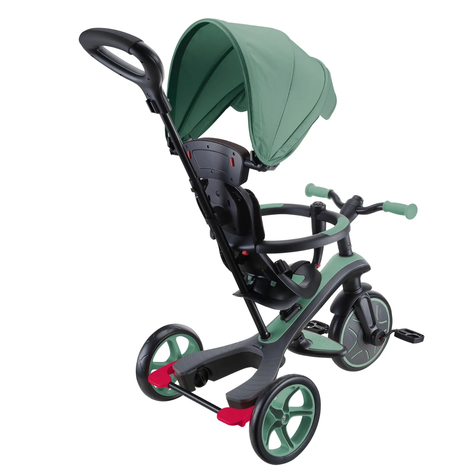Globber Explorer 4in1 Trike Bisiklet - Zeytin Yeşili